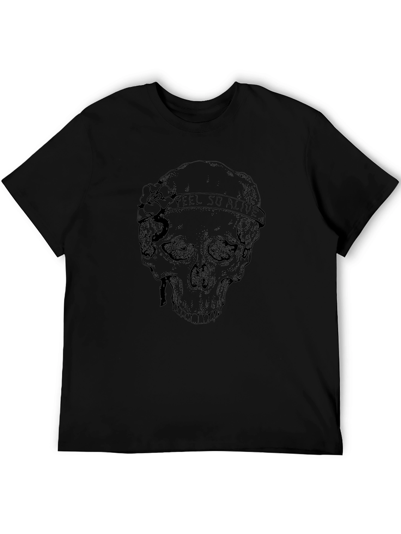 Skull Feel So Alive Graphic T-Shirt