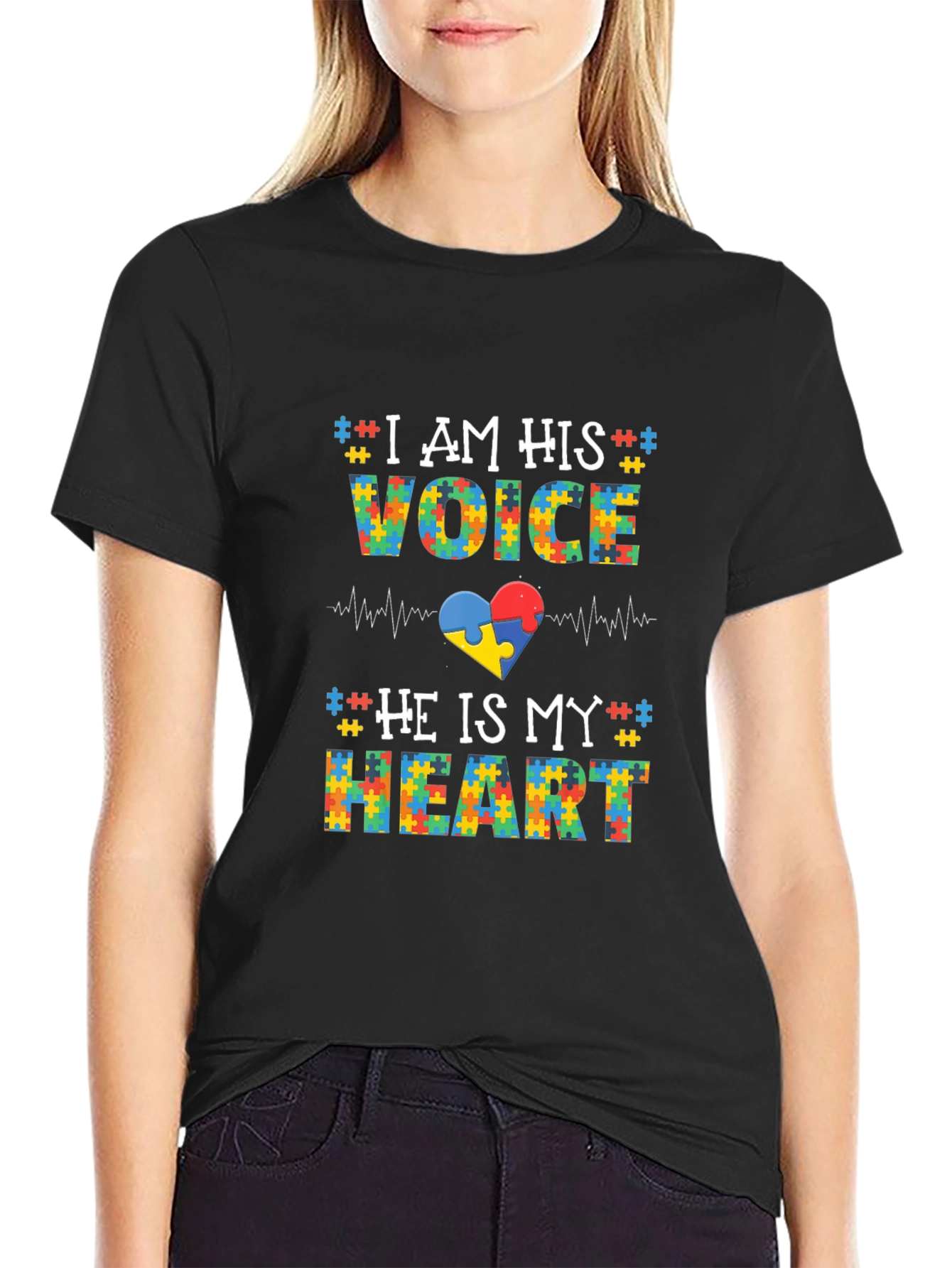 Autism Awareness T-Shirt: I Am His Voice