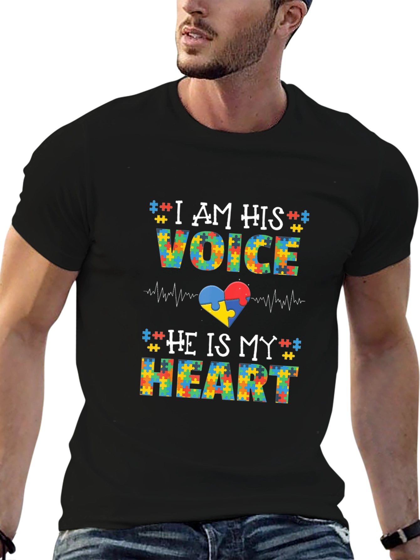 Autism Awareness T-Shirt: I Am His Voice