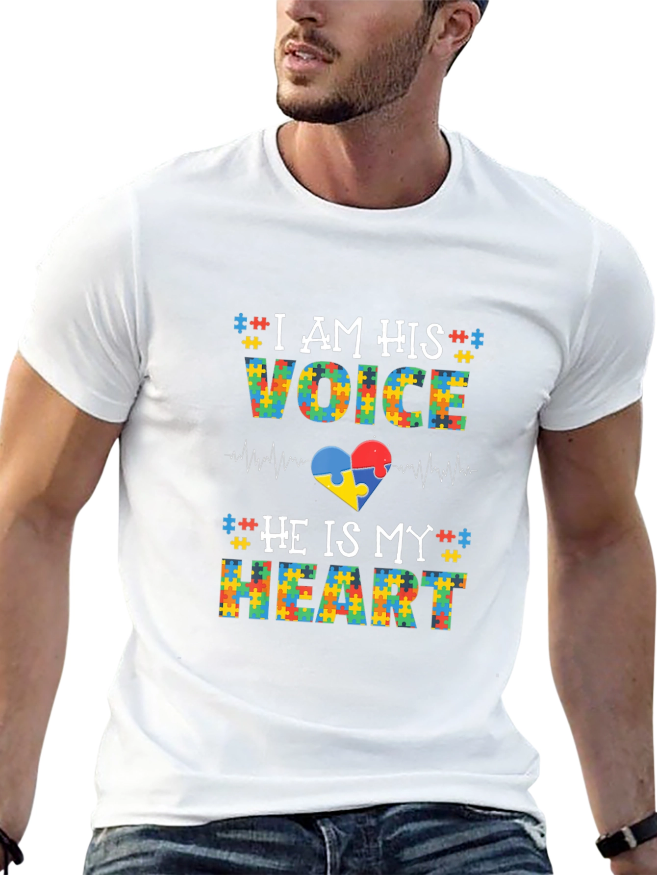 Autism Awareness T-Shirt: I Am His Voice