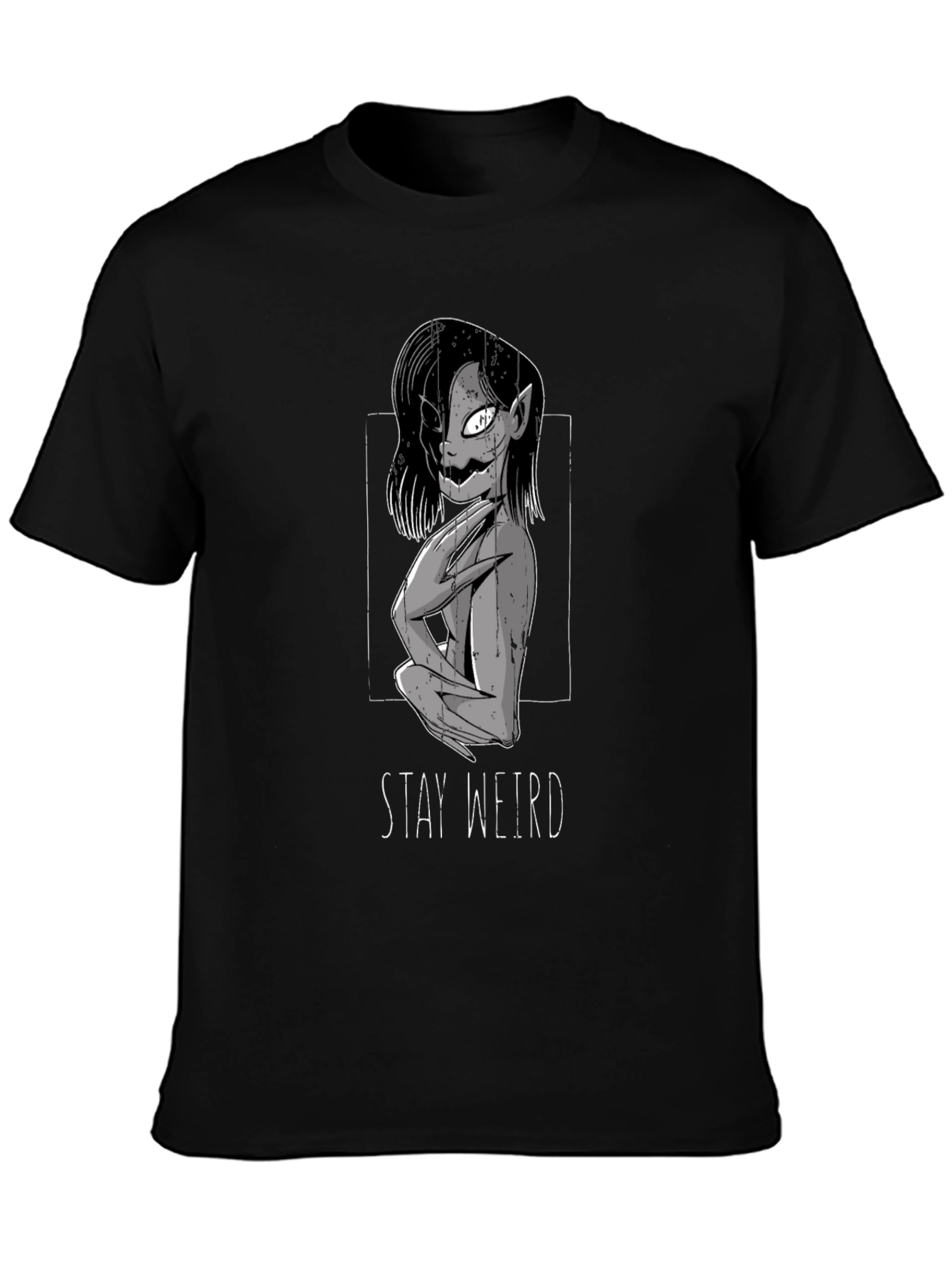 Stay Weird Graphic Tee - Unisex Dark T-Shirt