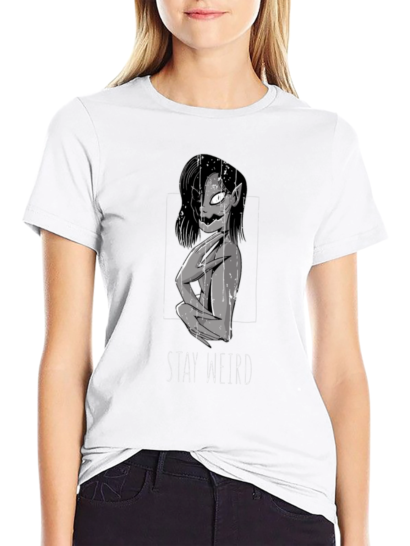 Stay Weird Graphic Tee - Unisex Dark T-Shirt
