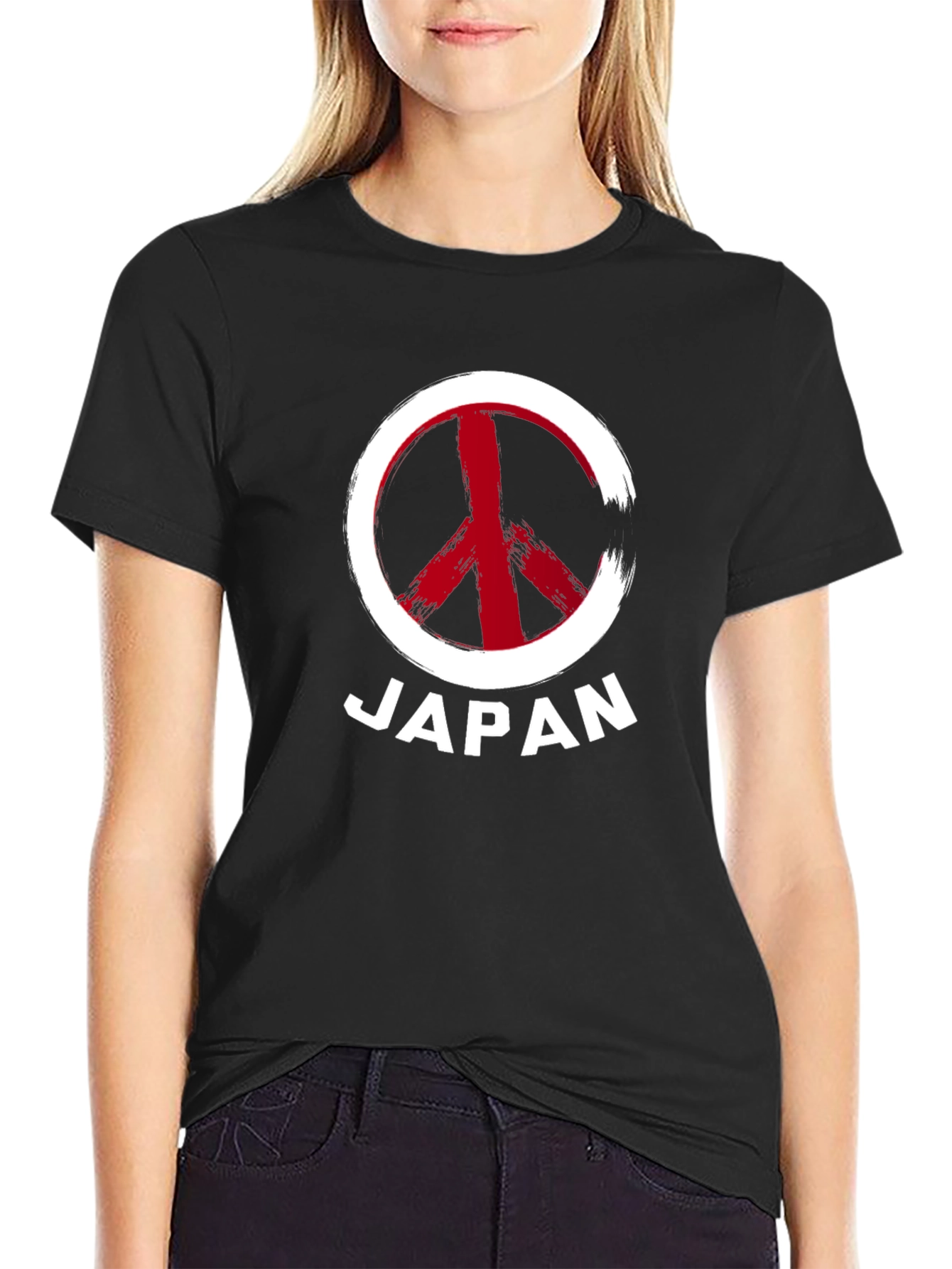 Japan Peace Sign Graphic Tee - Stylish Comfort