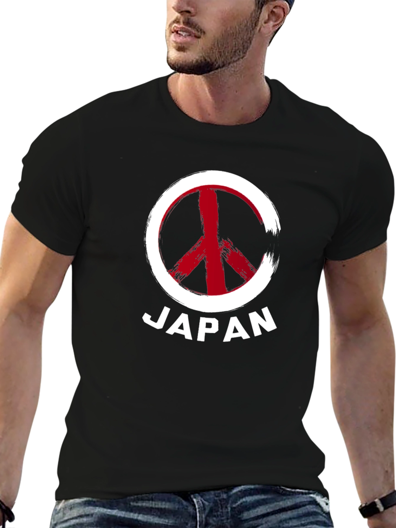Japan Peace Sign Graphic Tee - Stylish Comfort