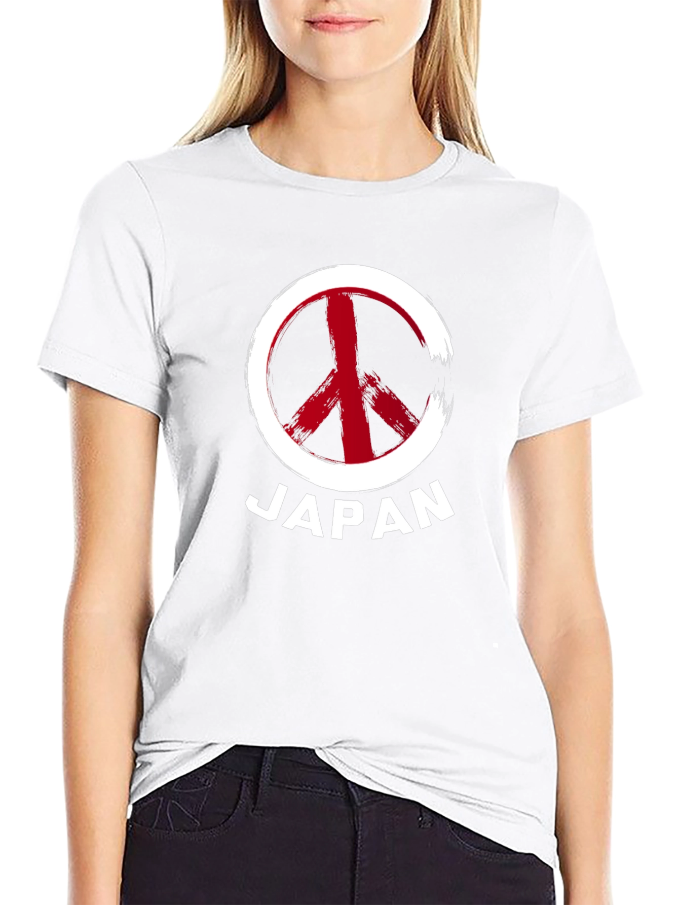 Japan Peace Sign Graphic Tee - Stylish Comfort
