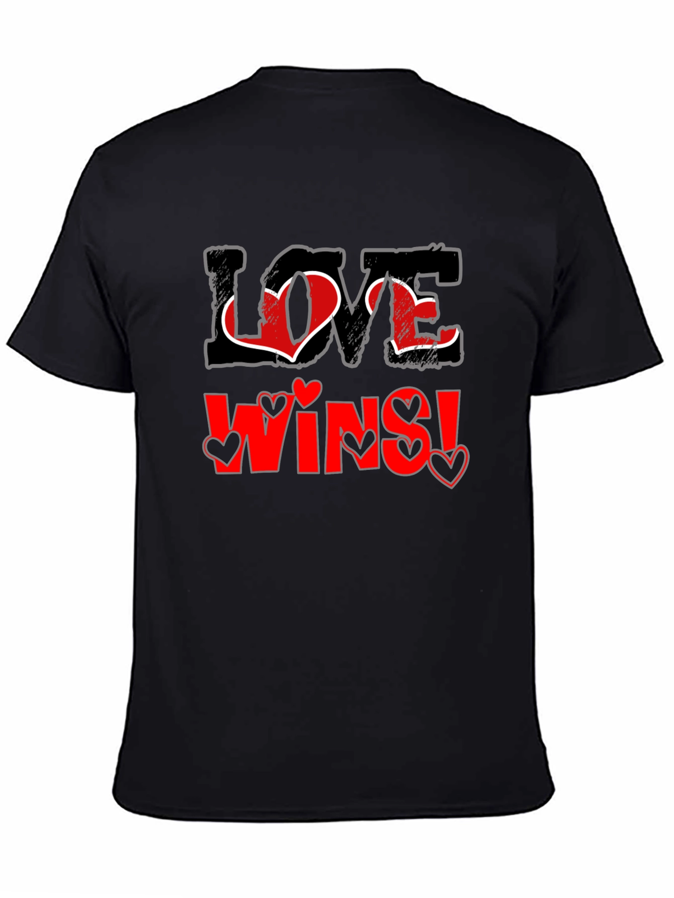 Love Wins Graphic Tee - Black