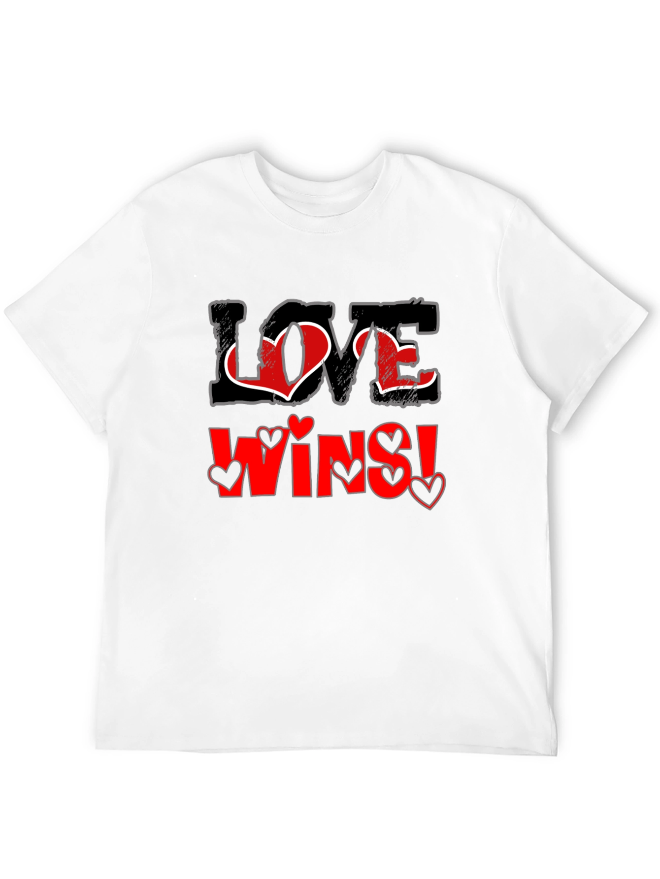 Love Wins Graphic Tee - Black