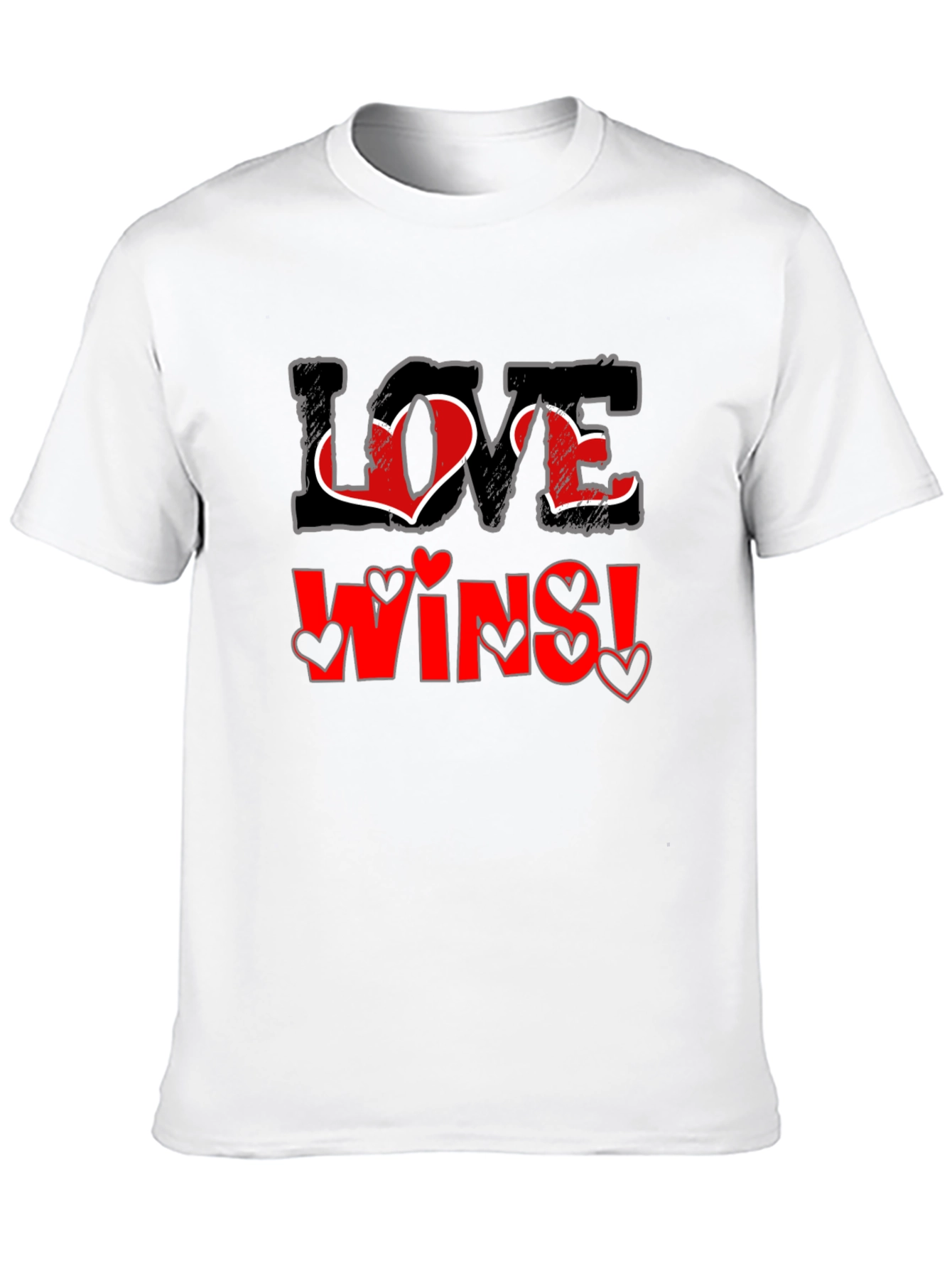 Love Wins Graphic Tee - Black