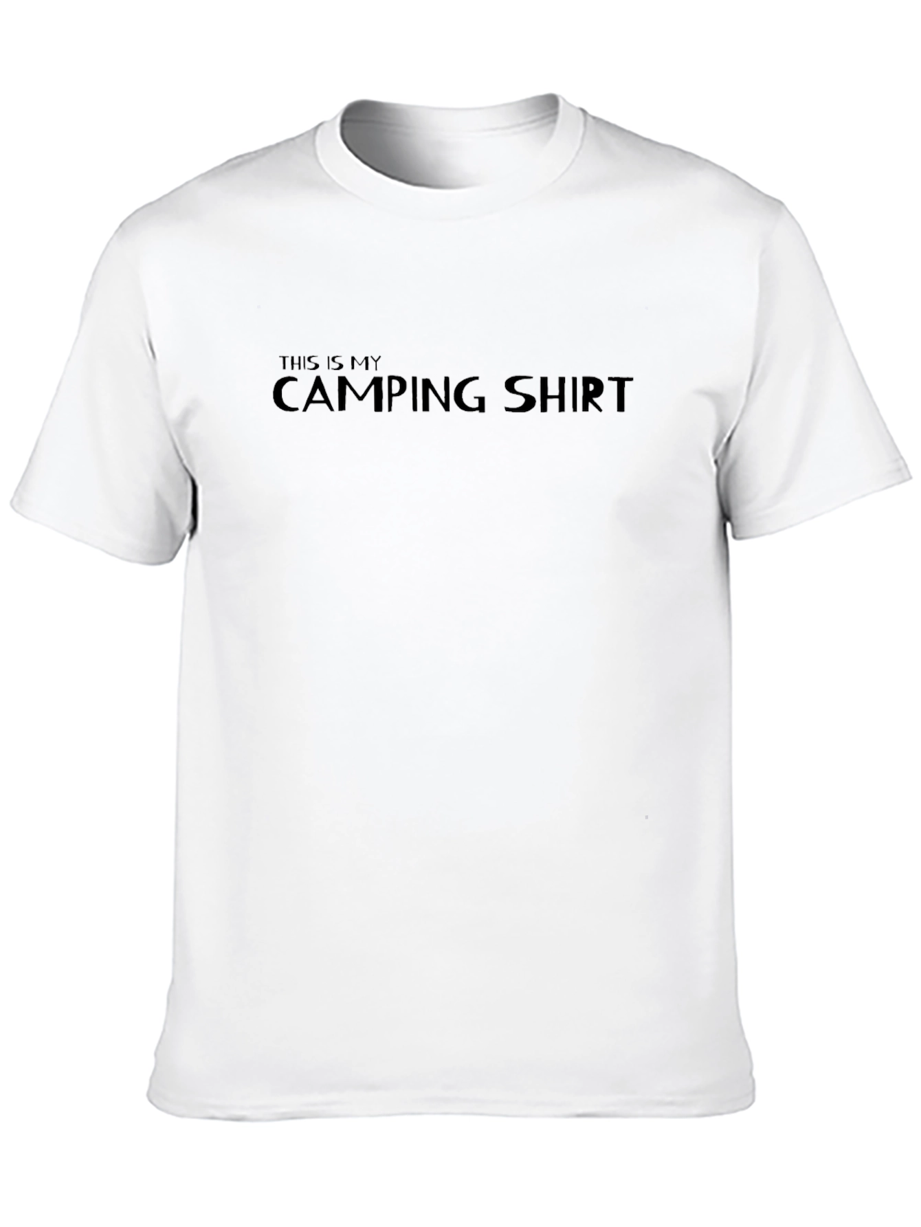 Camping Shirt - Mens Black Graphic Tee