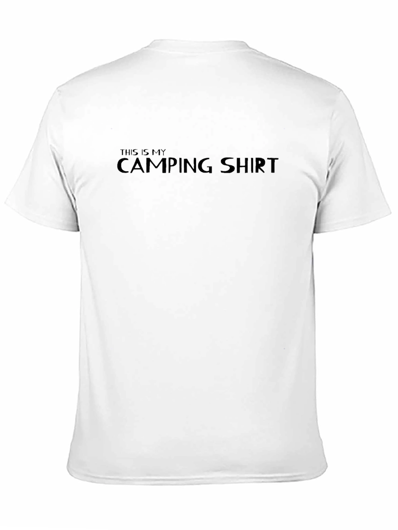 Camping Shirt - Mens Black Graphic Tee