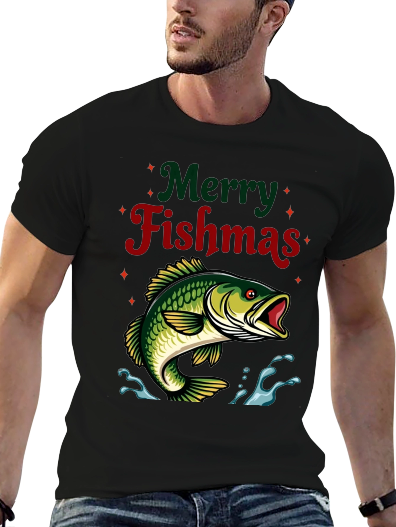 Merry Fishmas Graphic T-Shirt