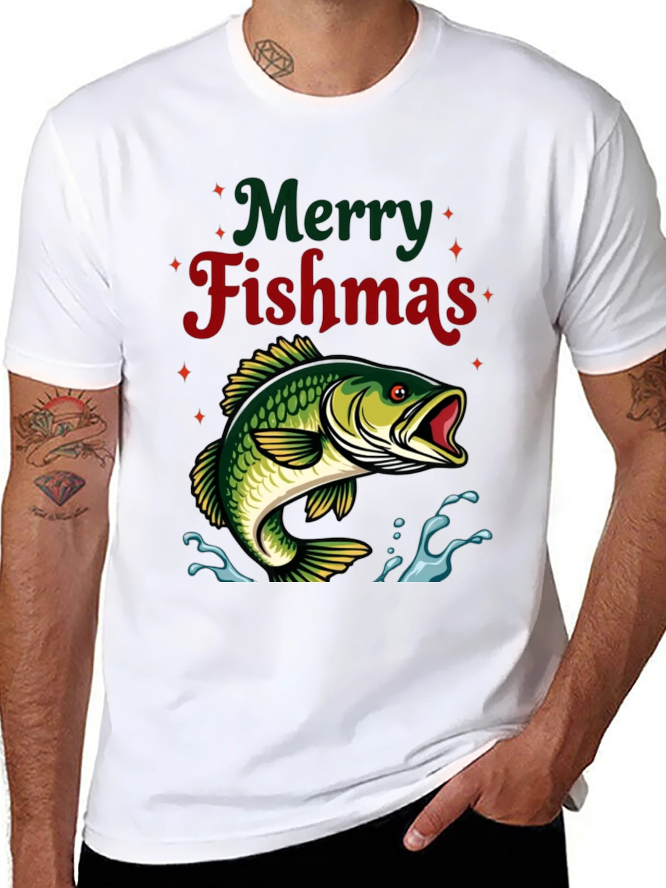 Merry Fishmas Graphic T-Shirt
