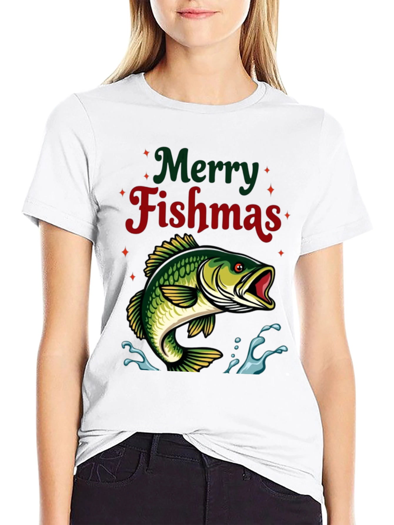 Merry Fishmas Graphic T-Shirt