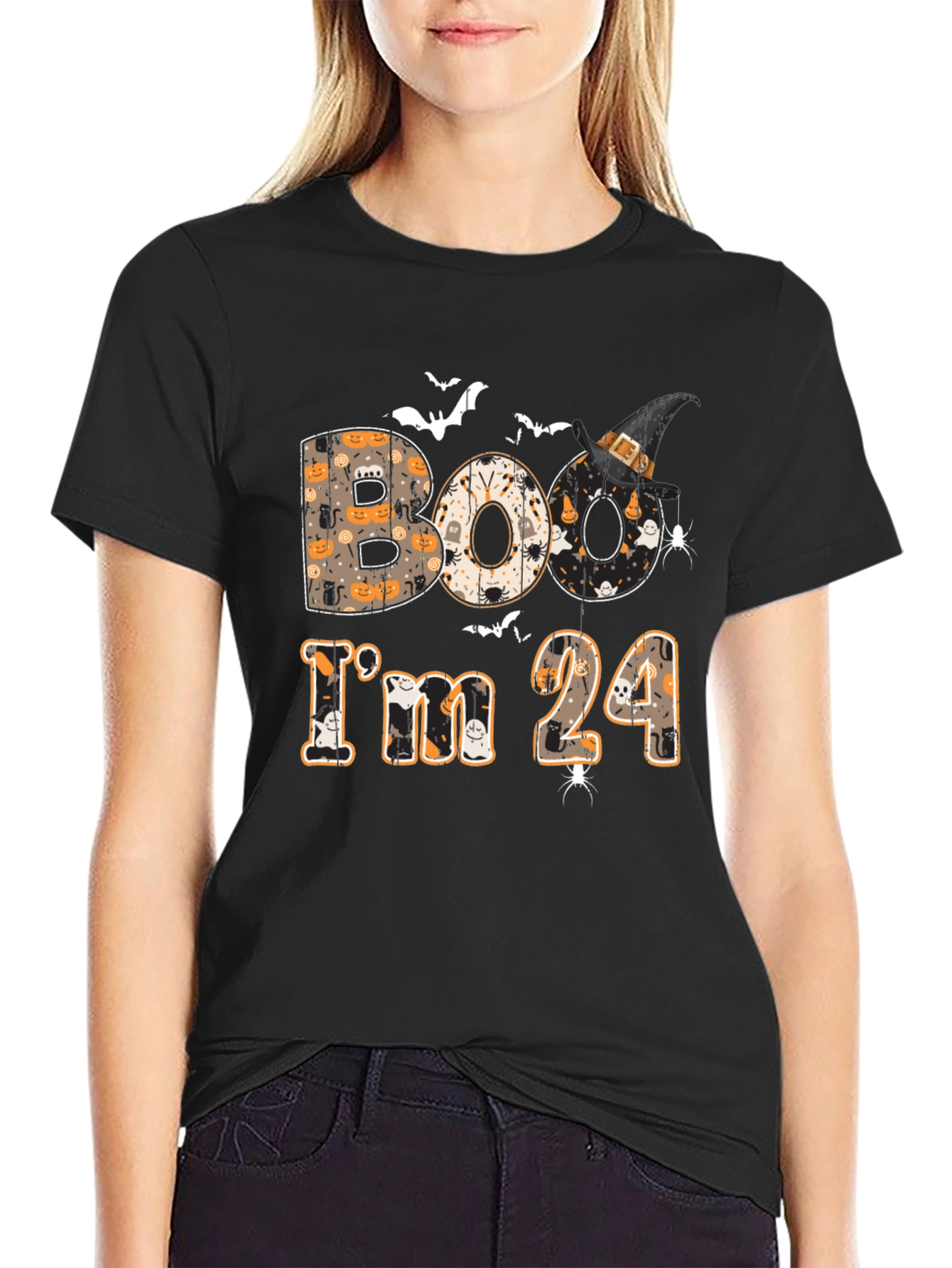 Boo Im 24 Halloween Graphic Tee