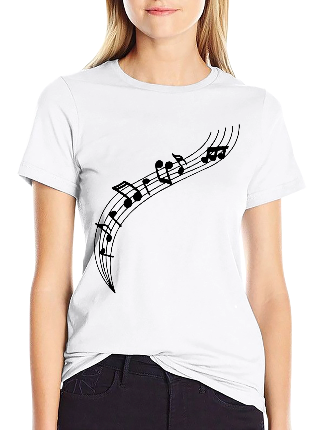 Musical Note Graphic T-Shirt