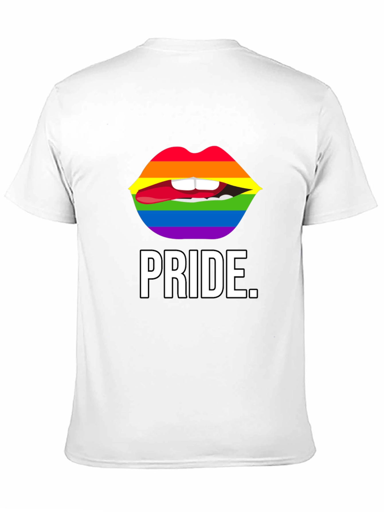 Pride Lips Graphic Tee - Unisex Black T-Shirt