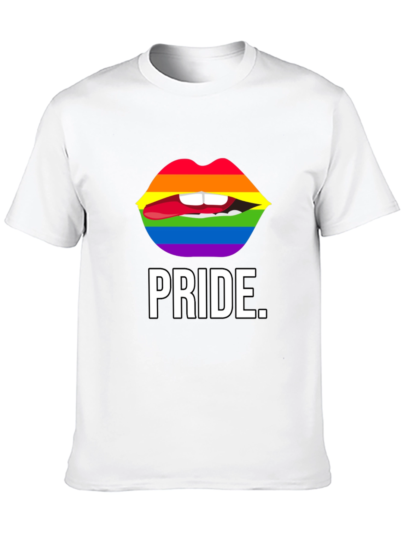 Pride Lips Graphic Tee - Unisex Black T-Shirt