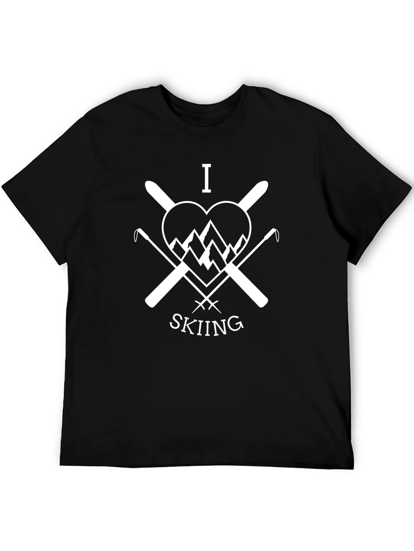 I Love Skiing Graphic Tee
