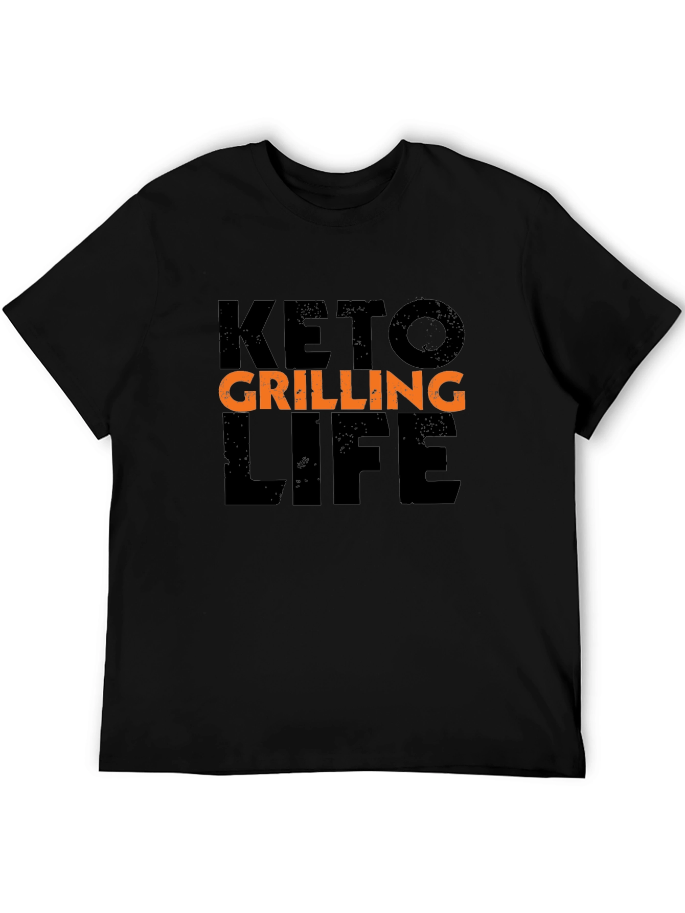 Keto Grilling Life Black Graphic T-Shirt