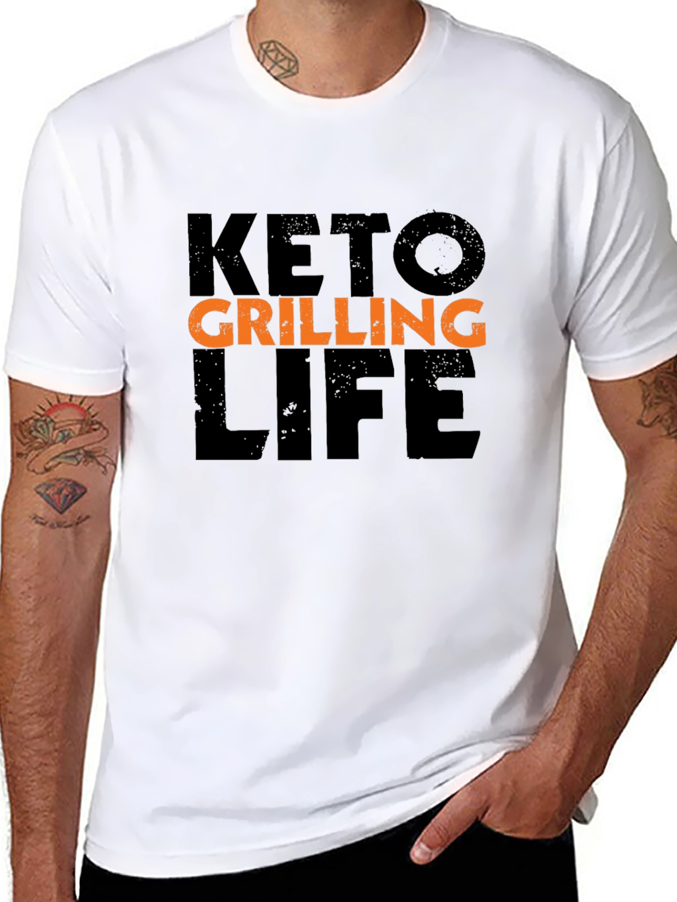 Keto Grilling Life Black Graphic T-Shirt