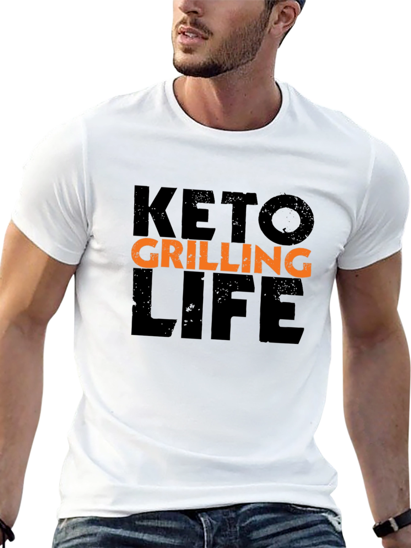 Keto Grilling Life Black Graphic T-Shirt