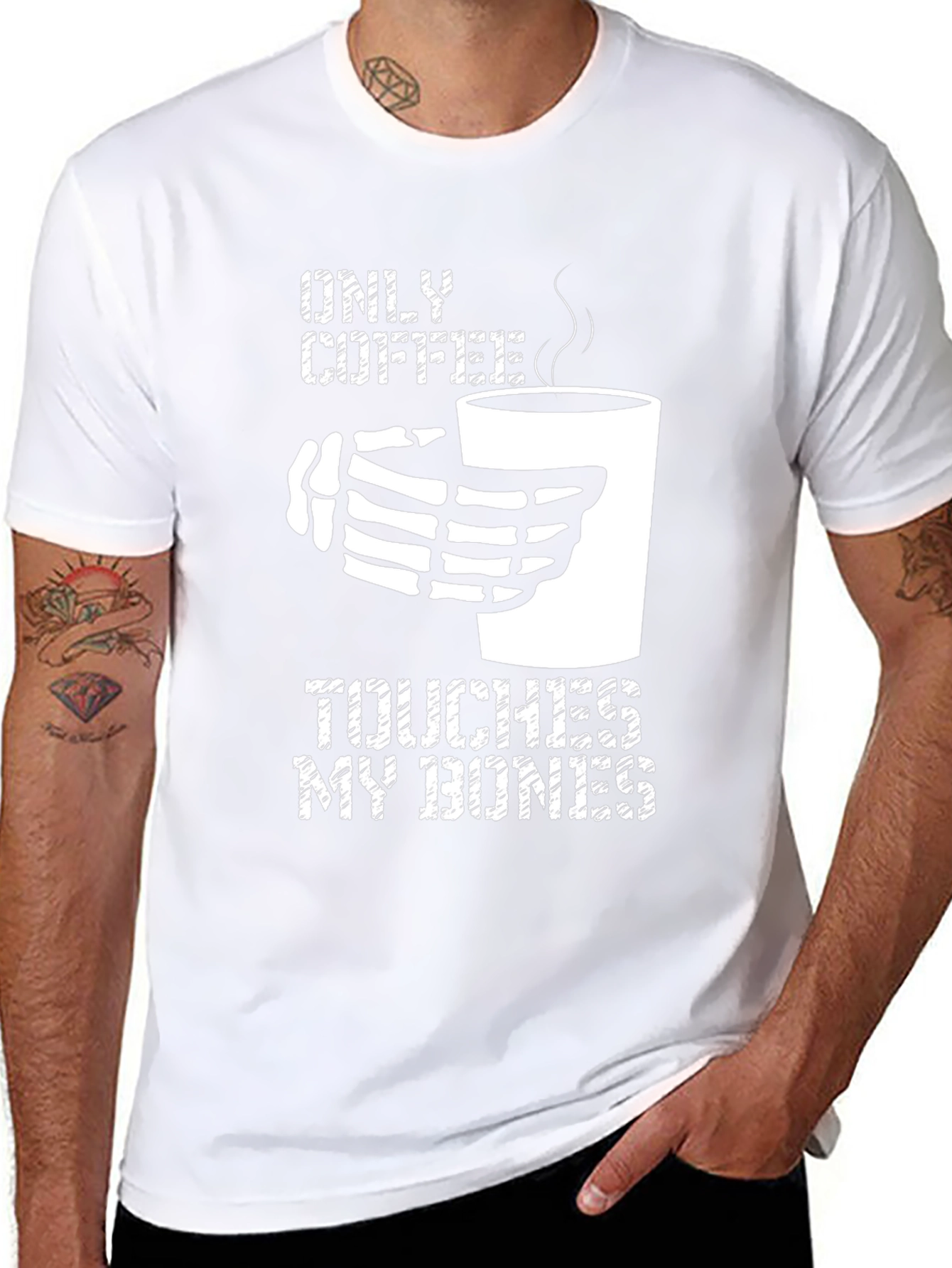 Only Coffee Touches My Bones Graphic Tee