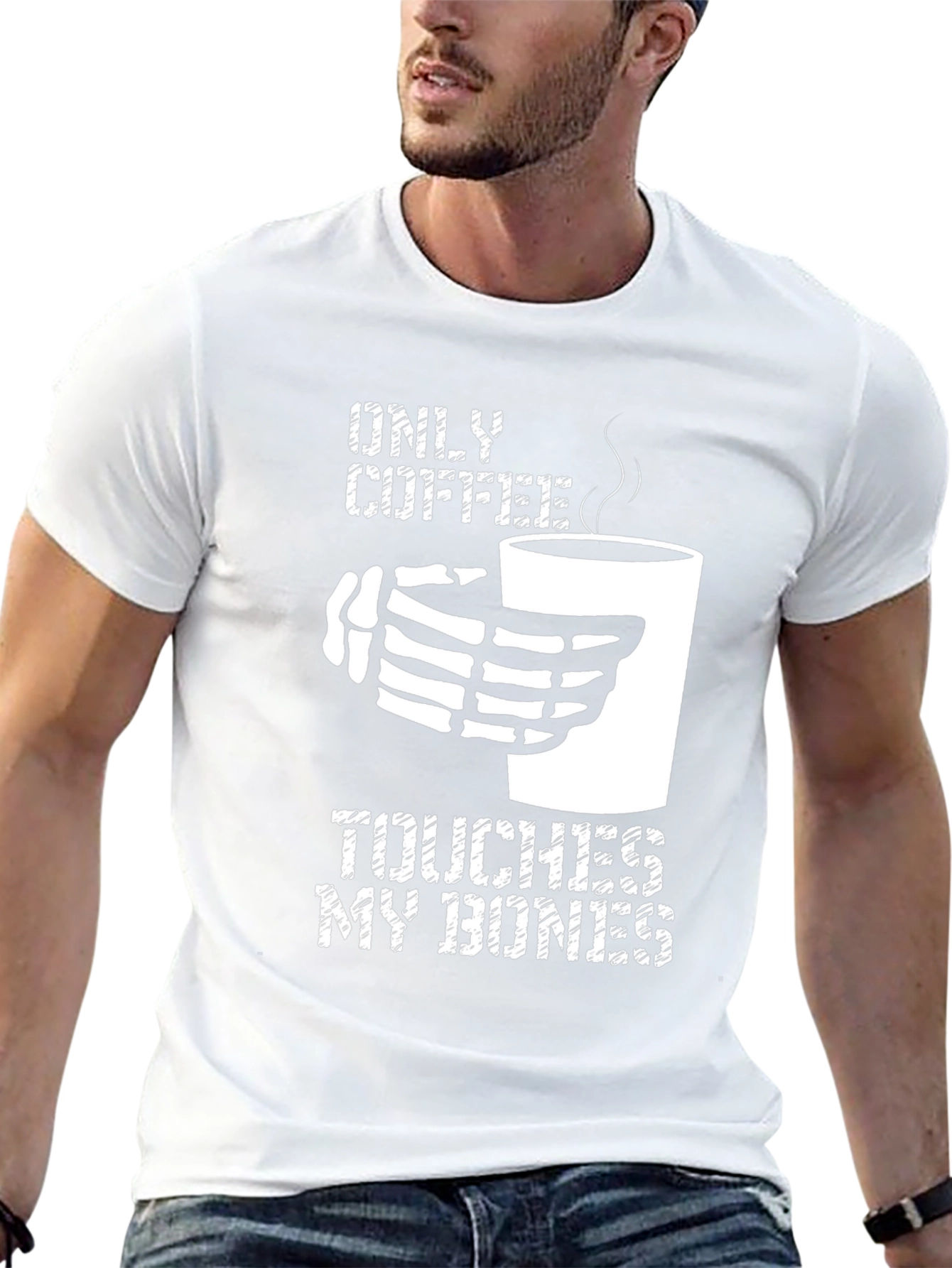 Only Coffee Touches My Bones Graphic Tee