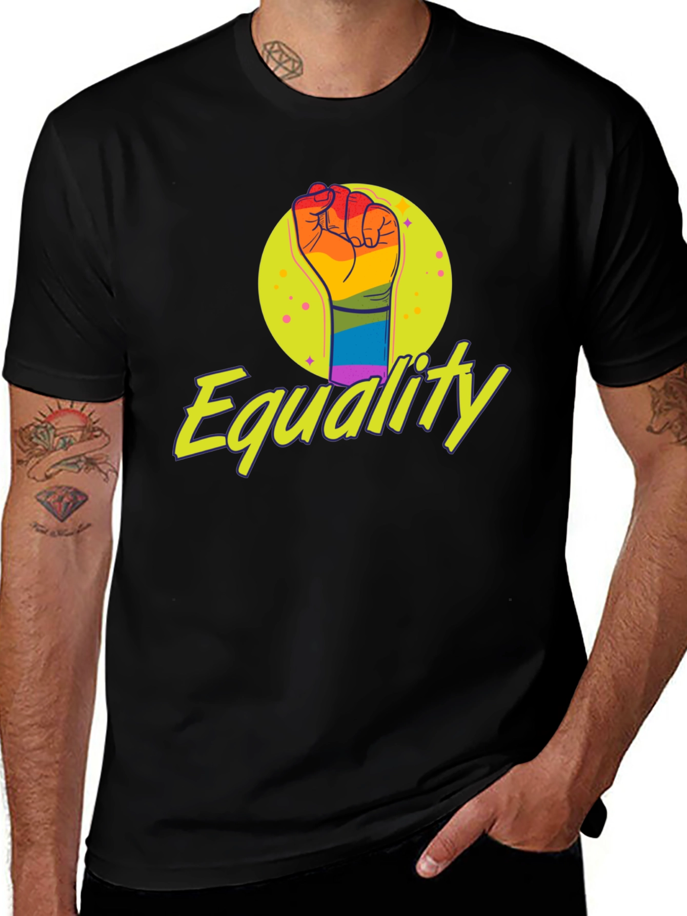 Equality Rainbow Fist T-Shirt - Pride