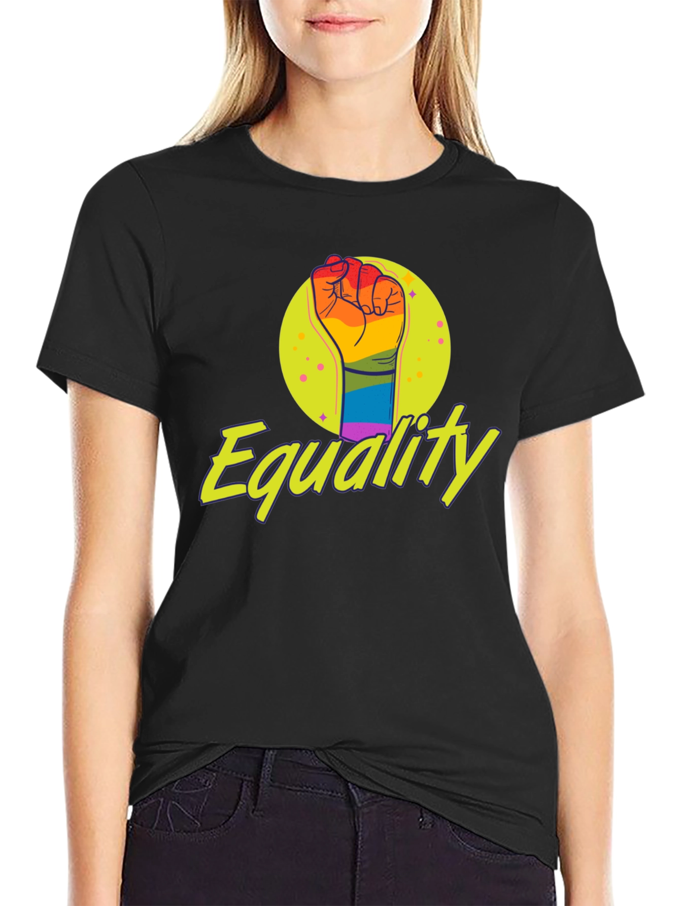 Equality Rainbow Fist T-Shirt - Pride