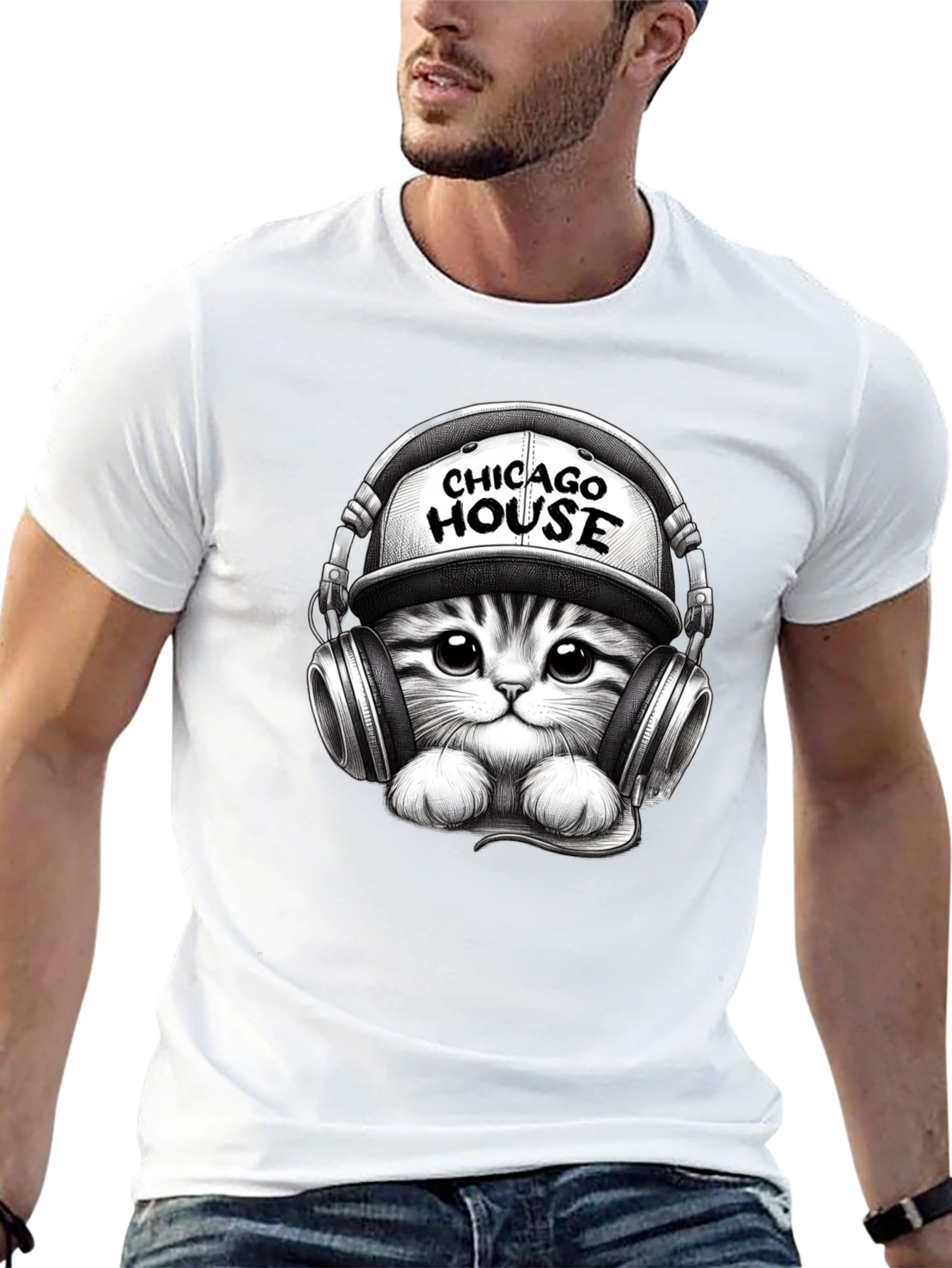 Chicago House Cat Graphic Tee
