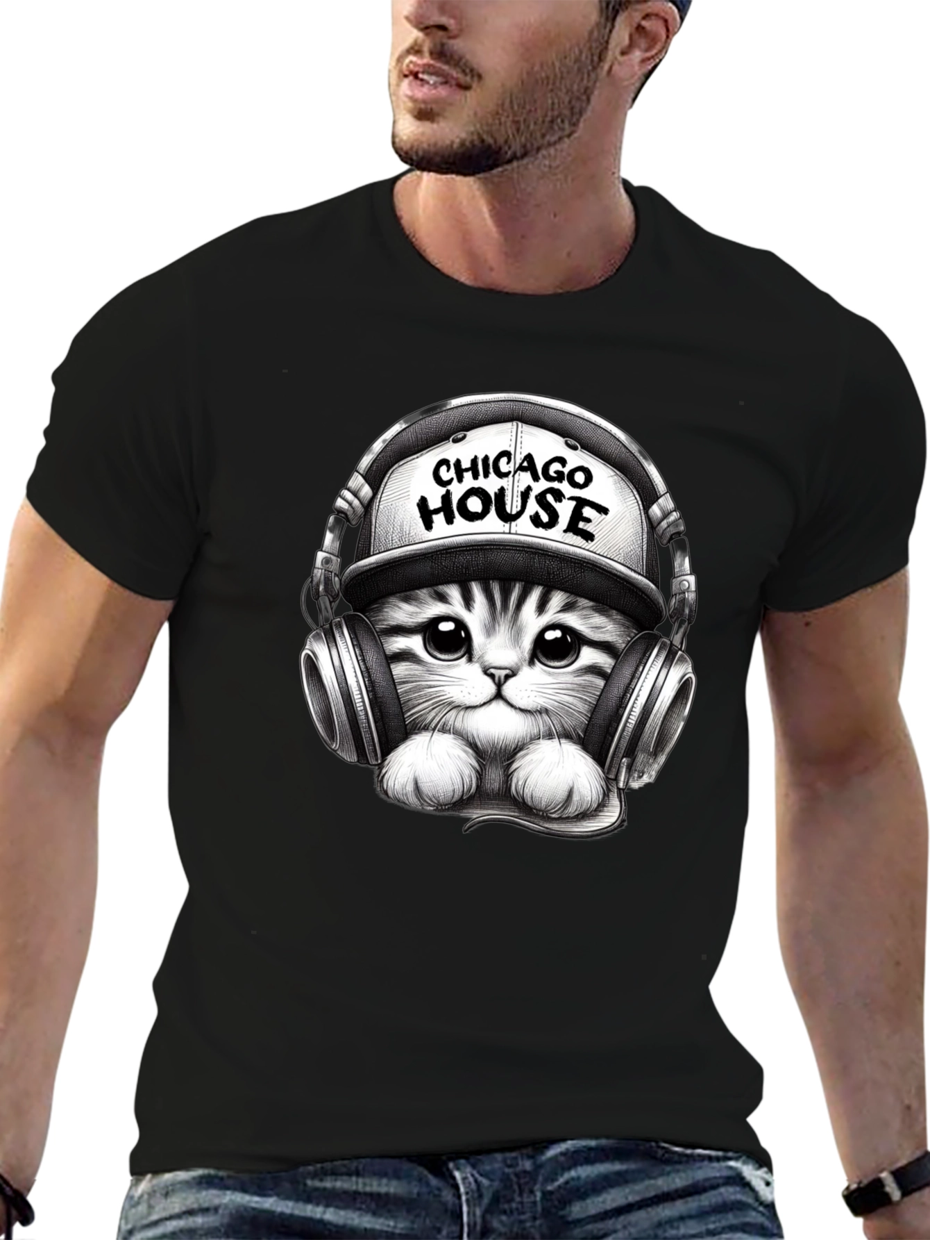 Chicago House Cat Graphic Tee