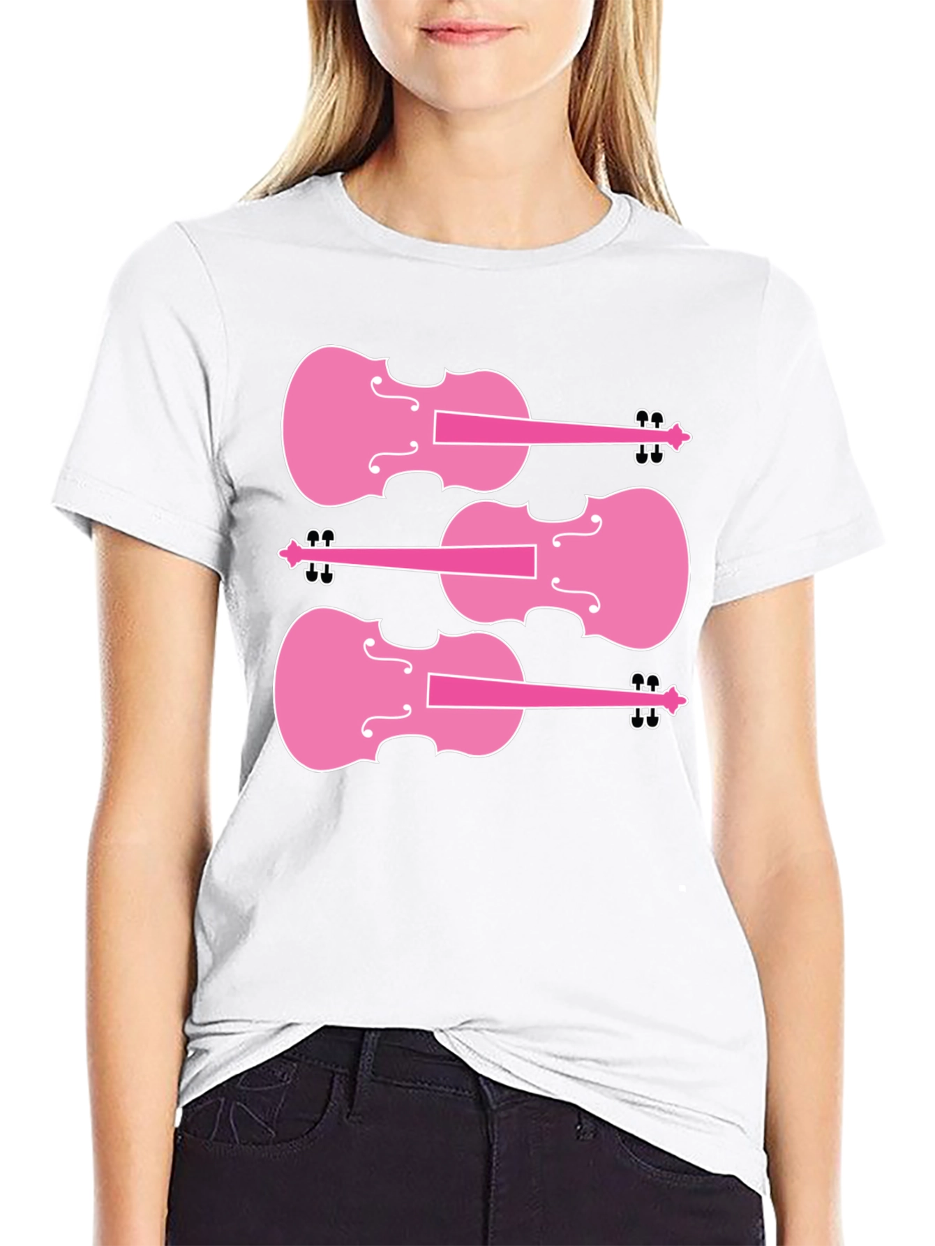 Pink Violin T-Shirt