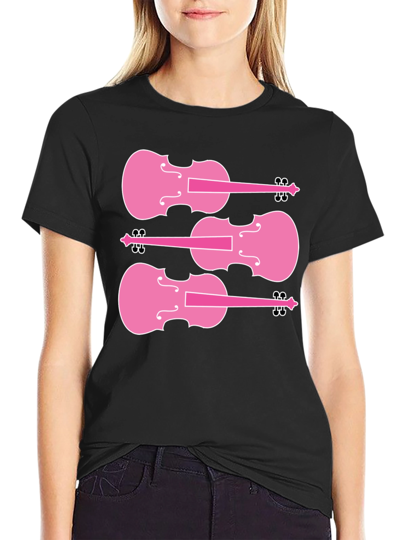 Pink Violin T-Shirt