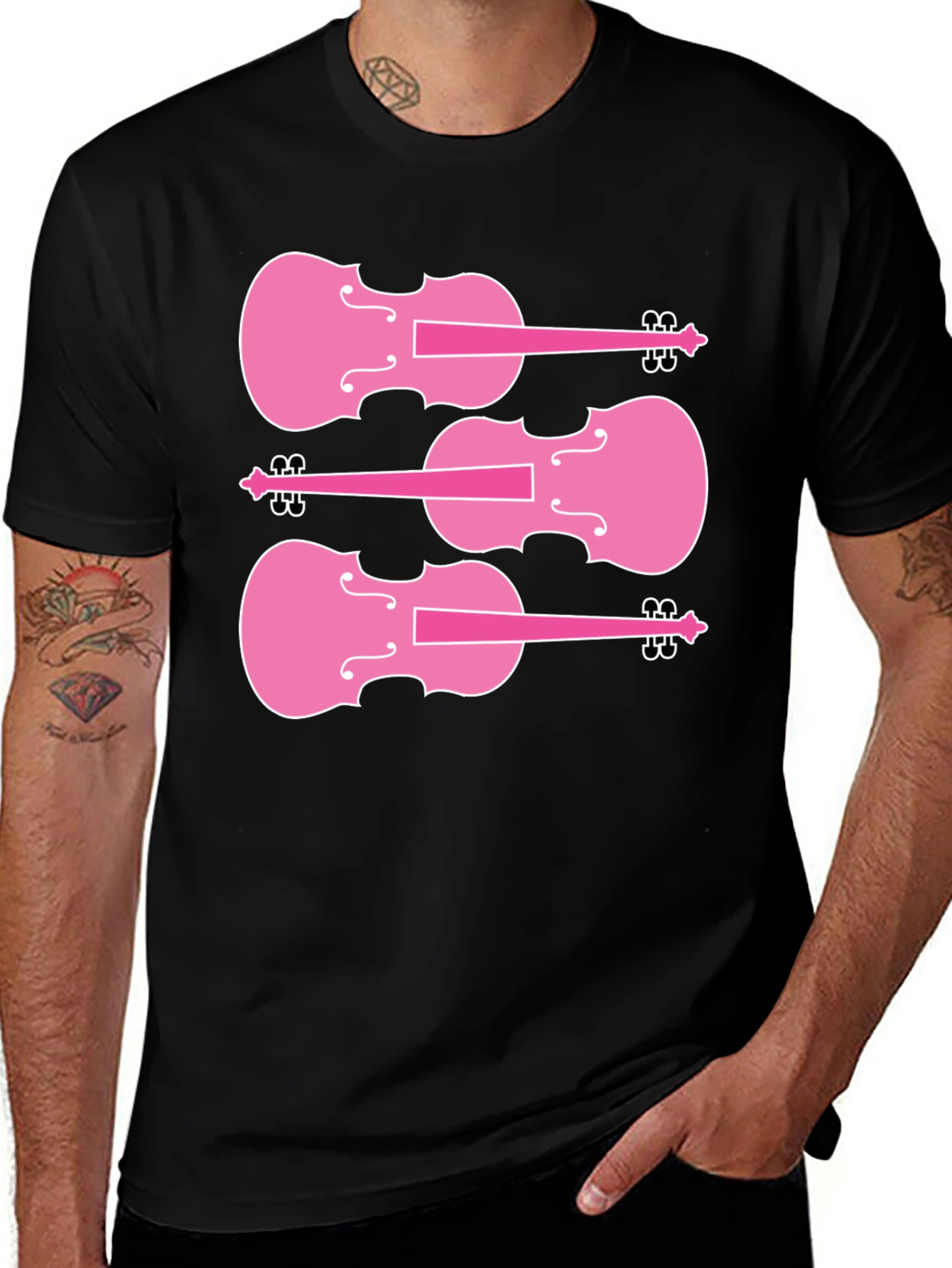 Pink Violin T-Shirt