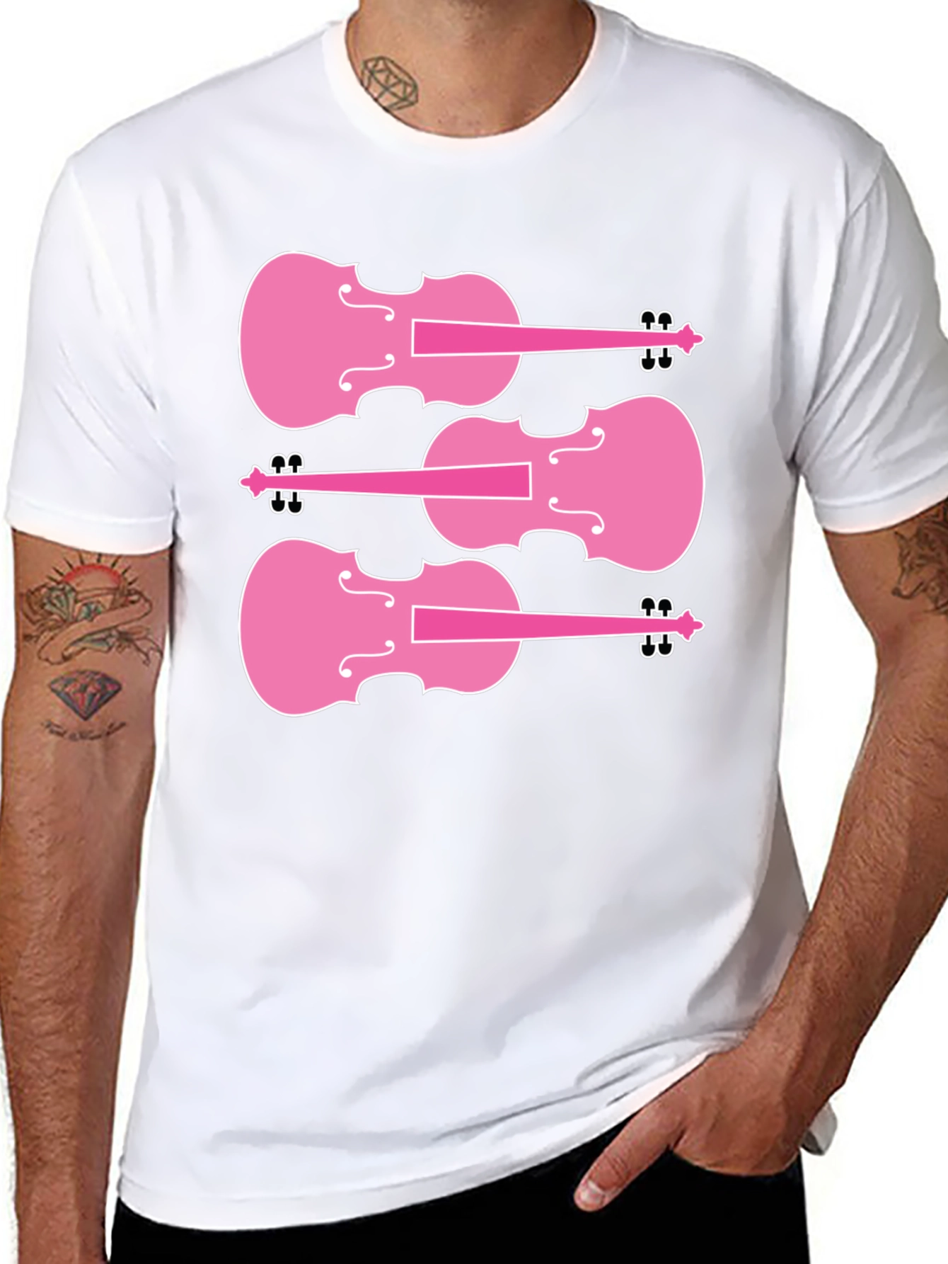 Pink Violin T-Shirt