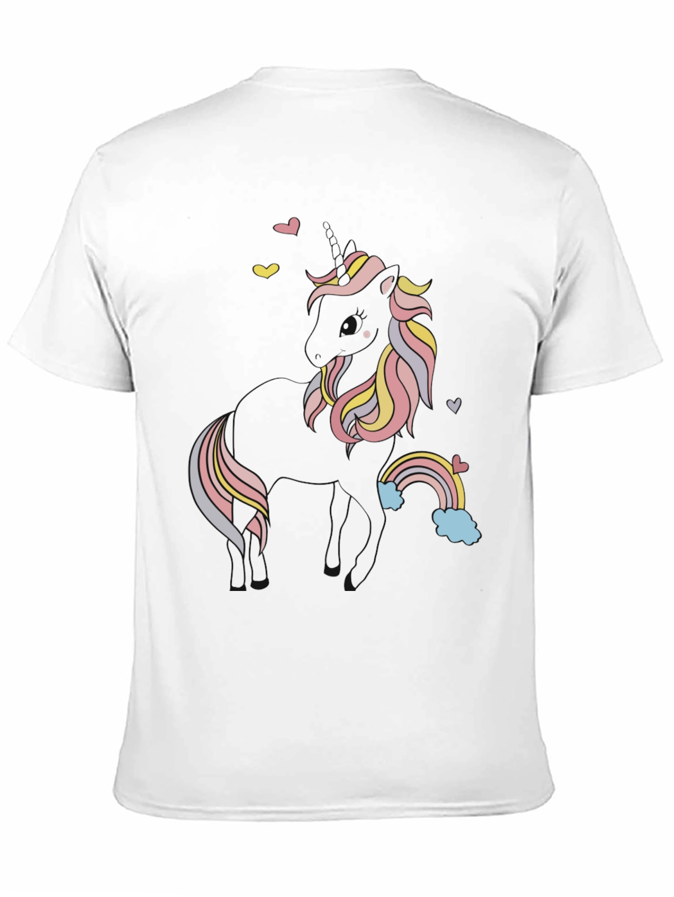 Unicorn Graphic Black Tee Shirt