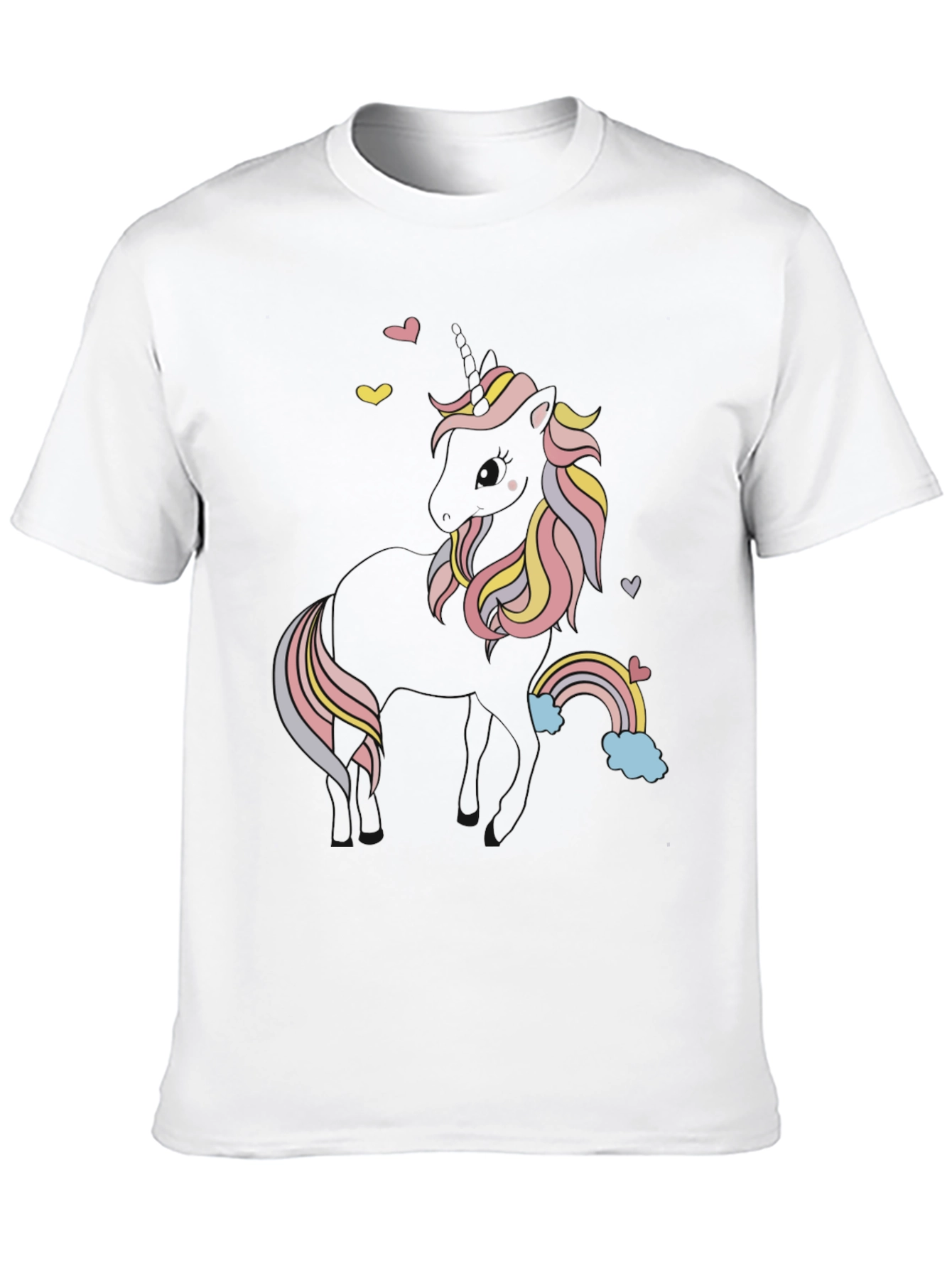 Unicorn Graphic Black Tee Shirt