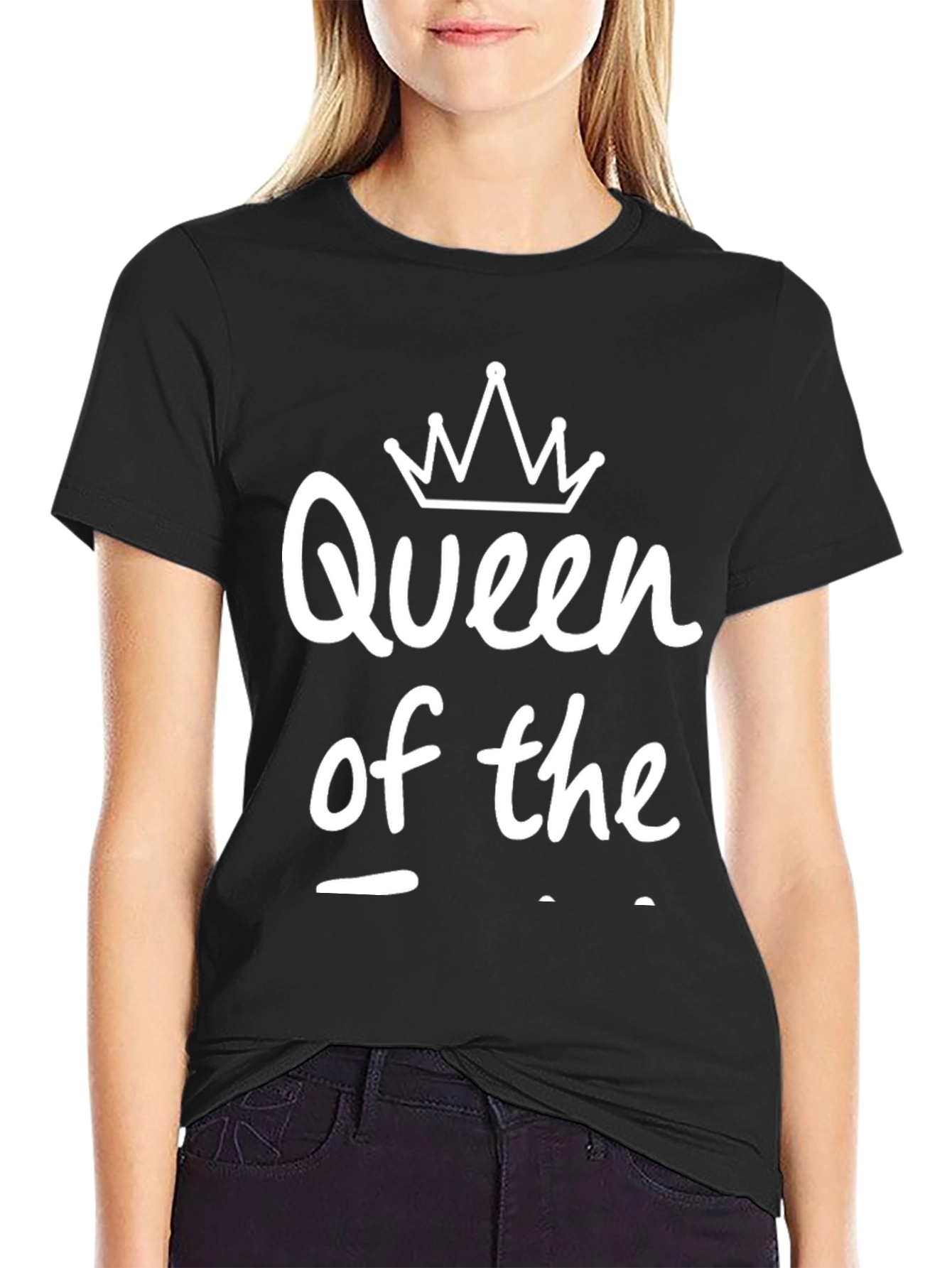 Queen of the Something Black T-Shirt