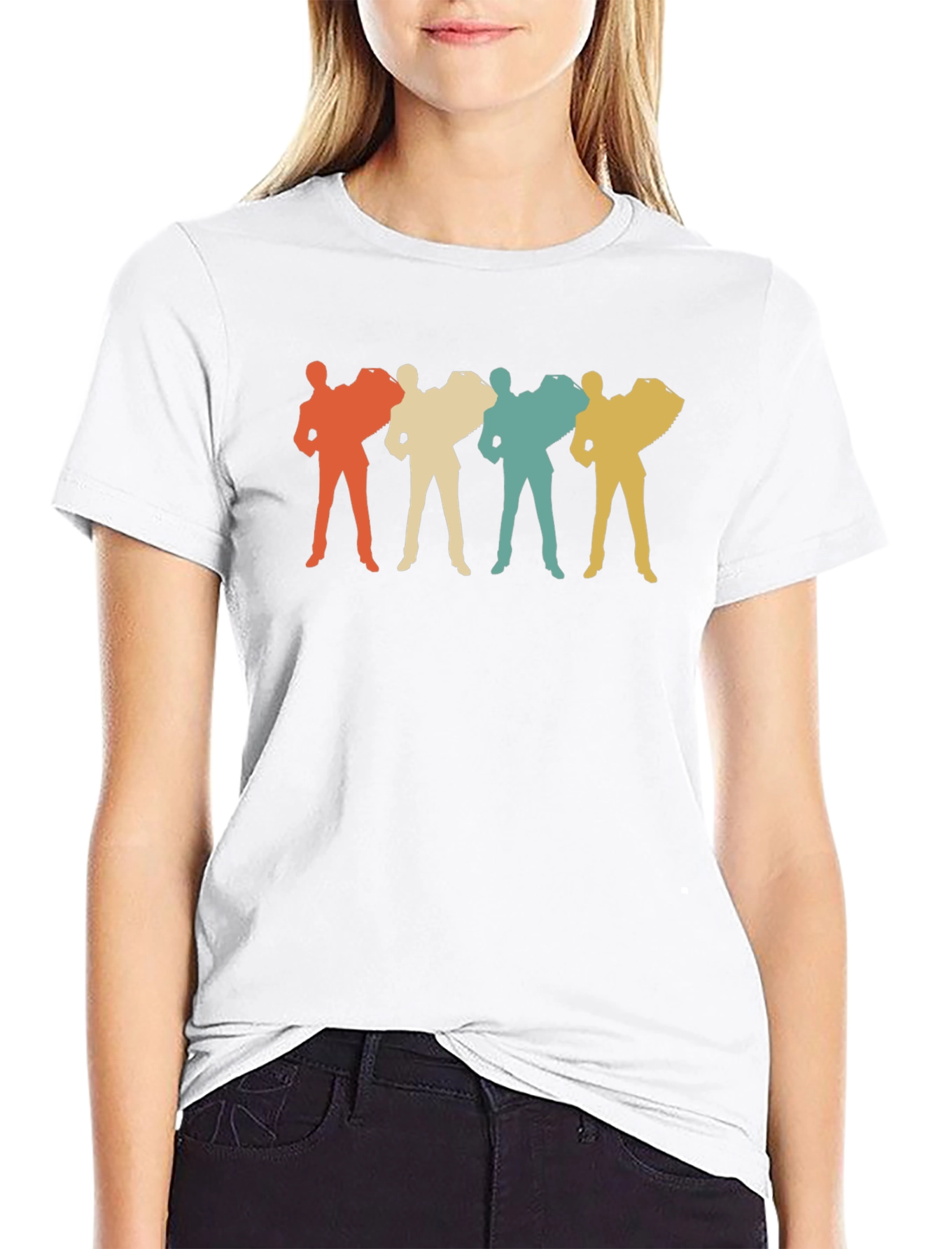 Retro Accordion Player T-Shirt