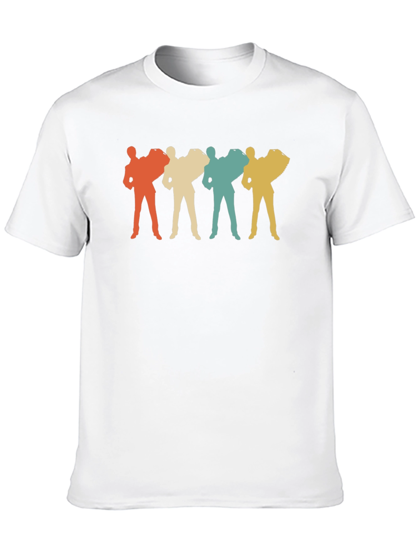 Retro Accordion Player T-Shirt