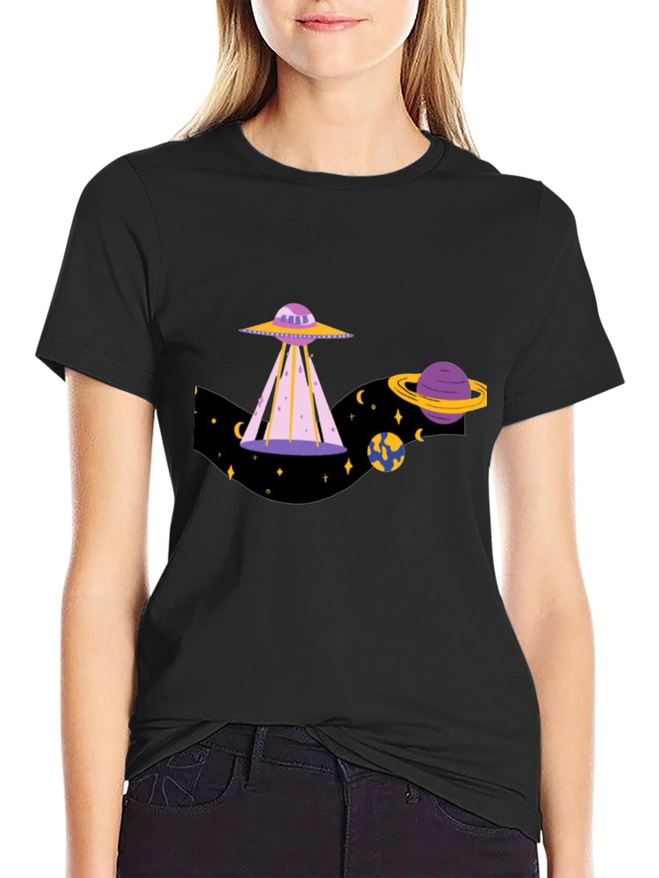 UFO Graphic T-Shirt - Space Adventure Tee