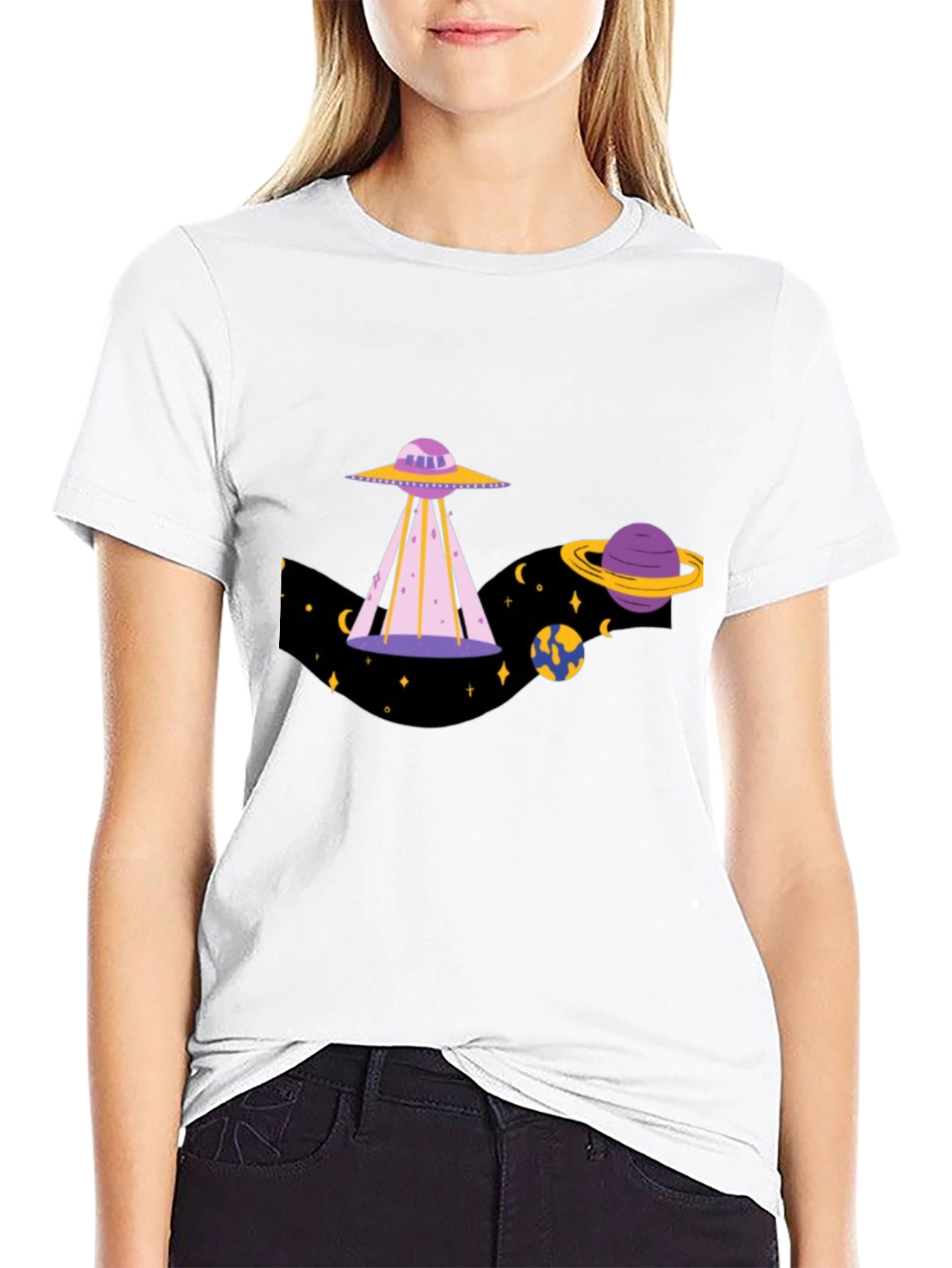 UFO Graphic T-Shirt - Space Adventure Tee