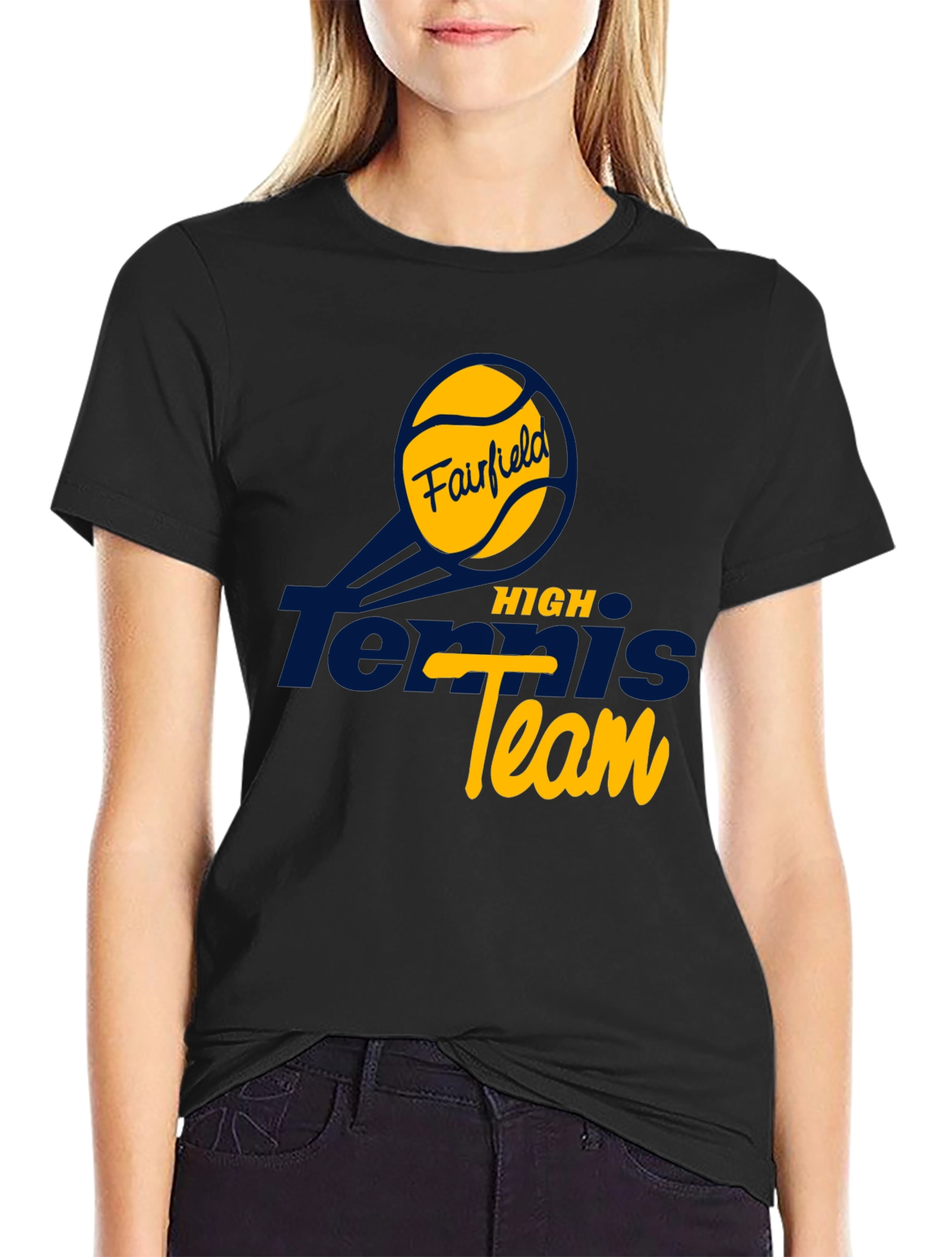 Fairfield Tennis High Team T-Shirt - Black