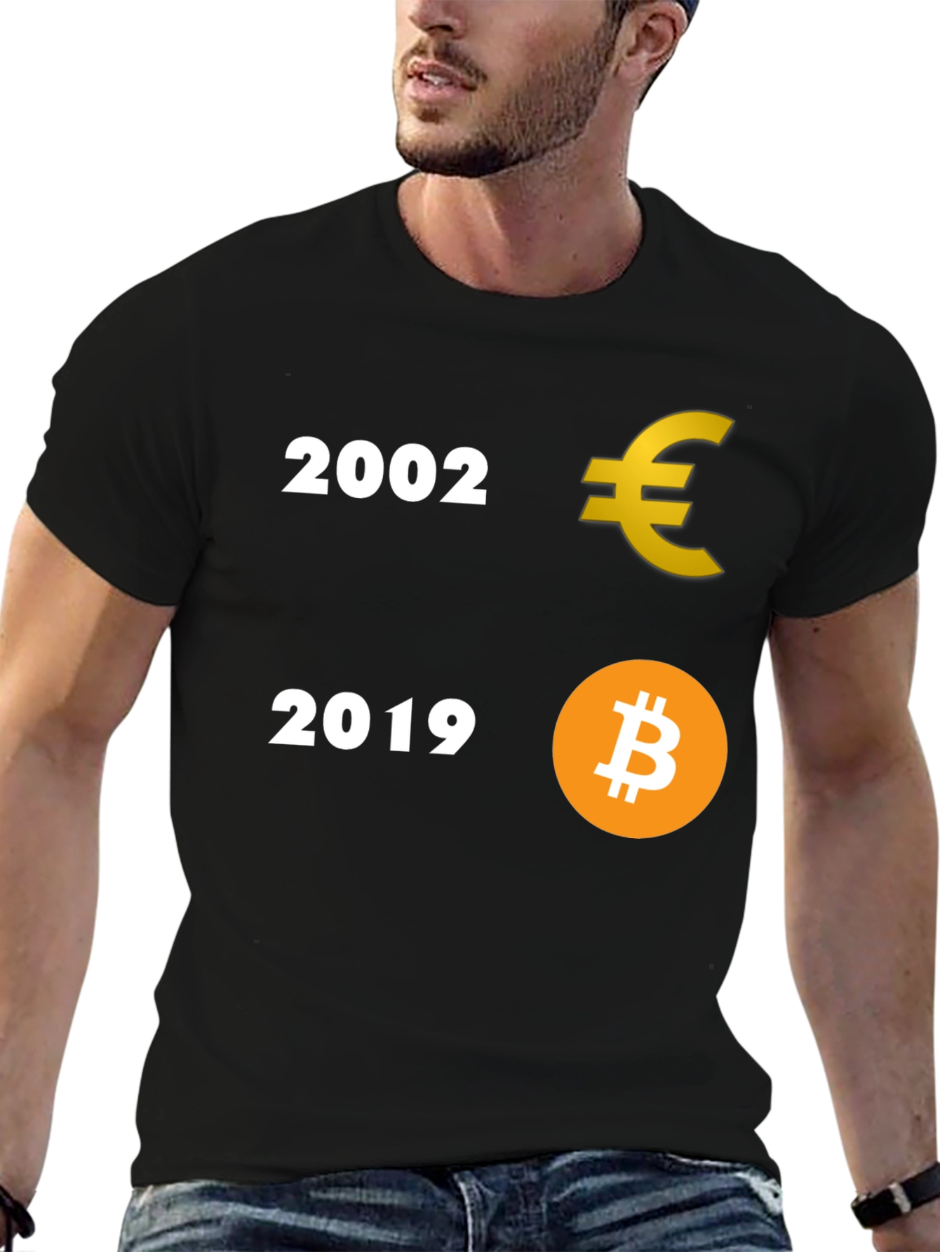Euro to Bitcoin Evolution Tee