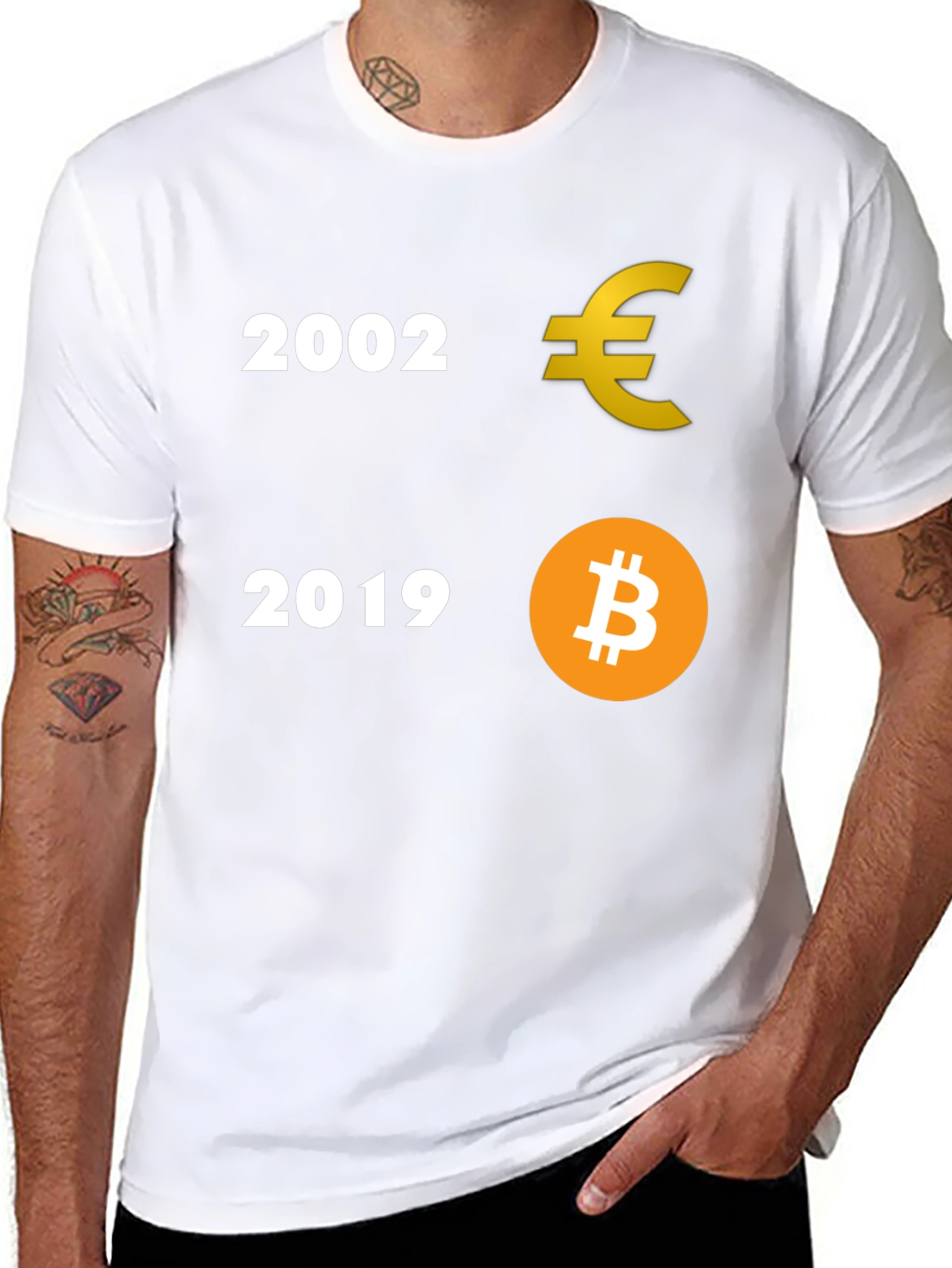 Euro to Bitcoin Evolution Tee