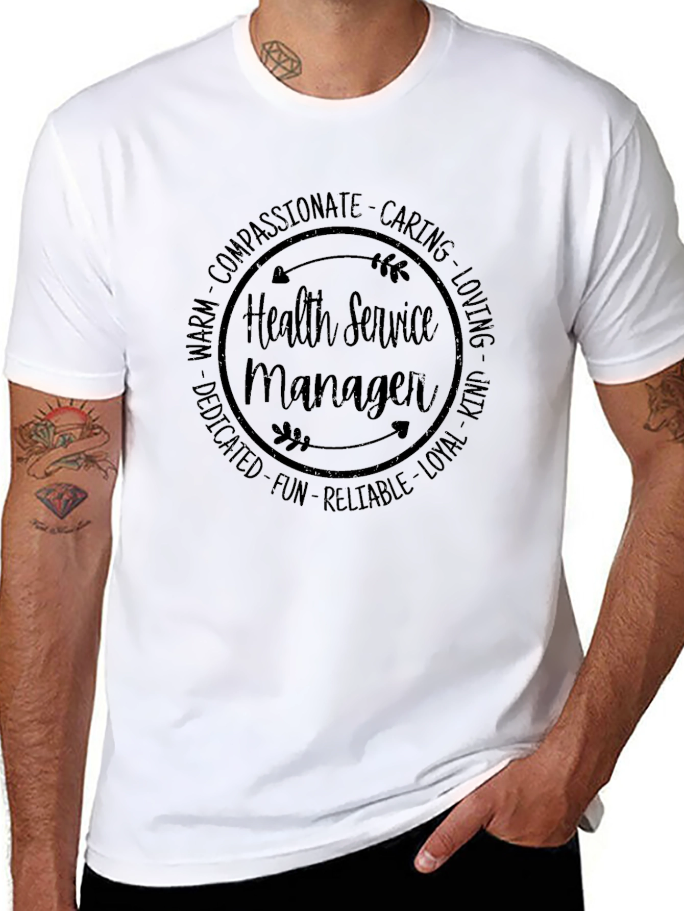 Health Service Manager Compassion Graphic Tee