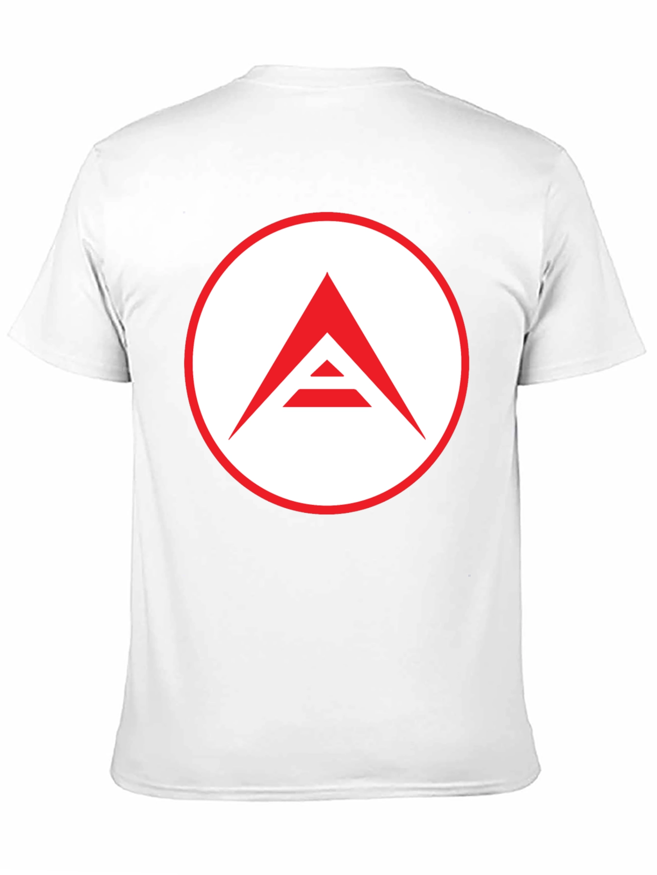 Mens Black T-Shirt with Geometric Logo