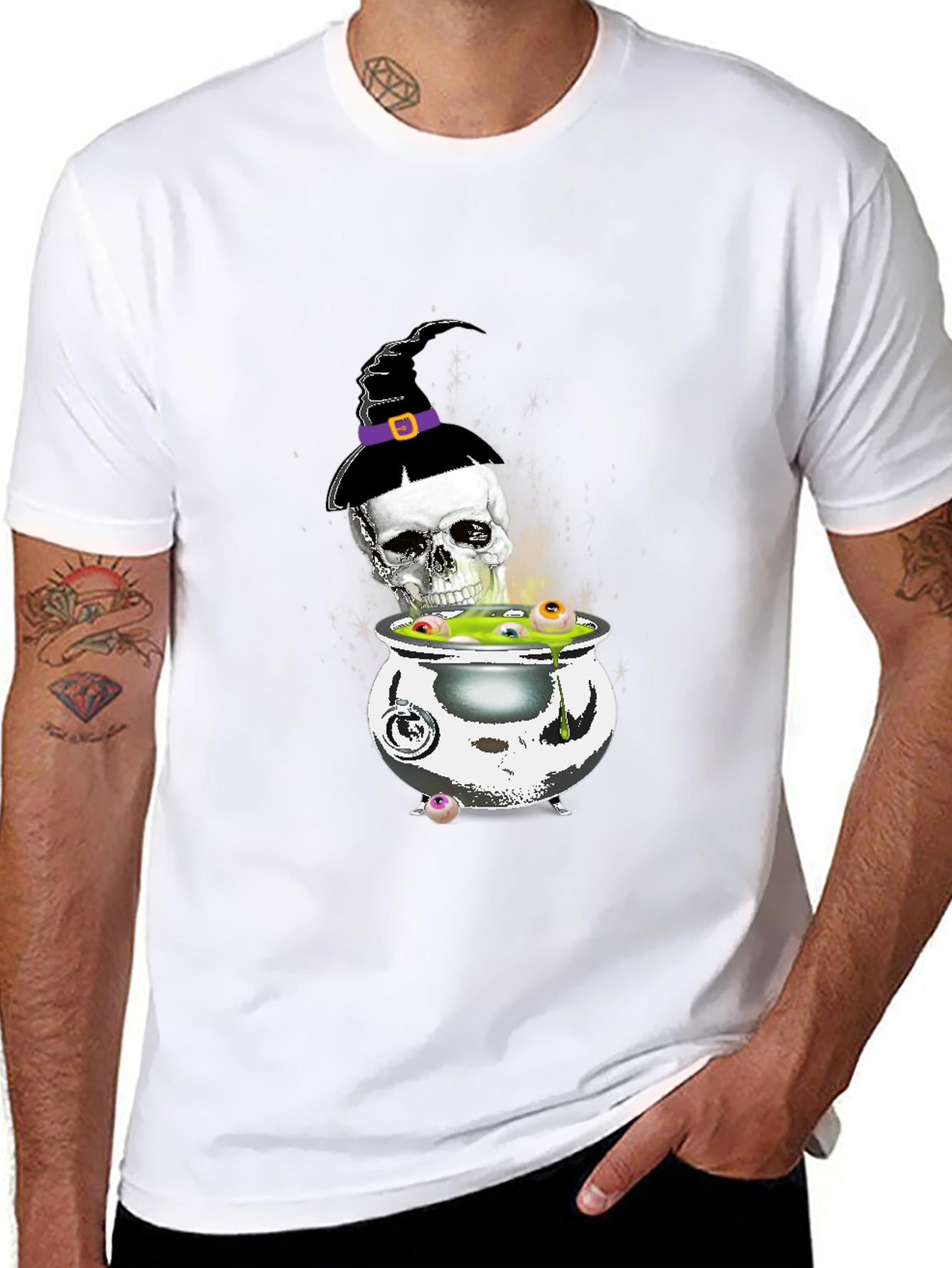 Halloween Skull Cauldron T-Shirt