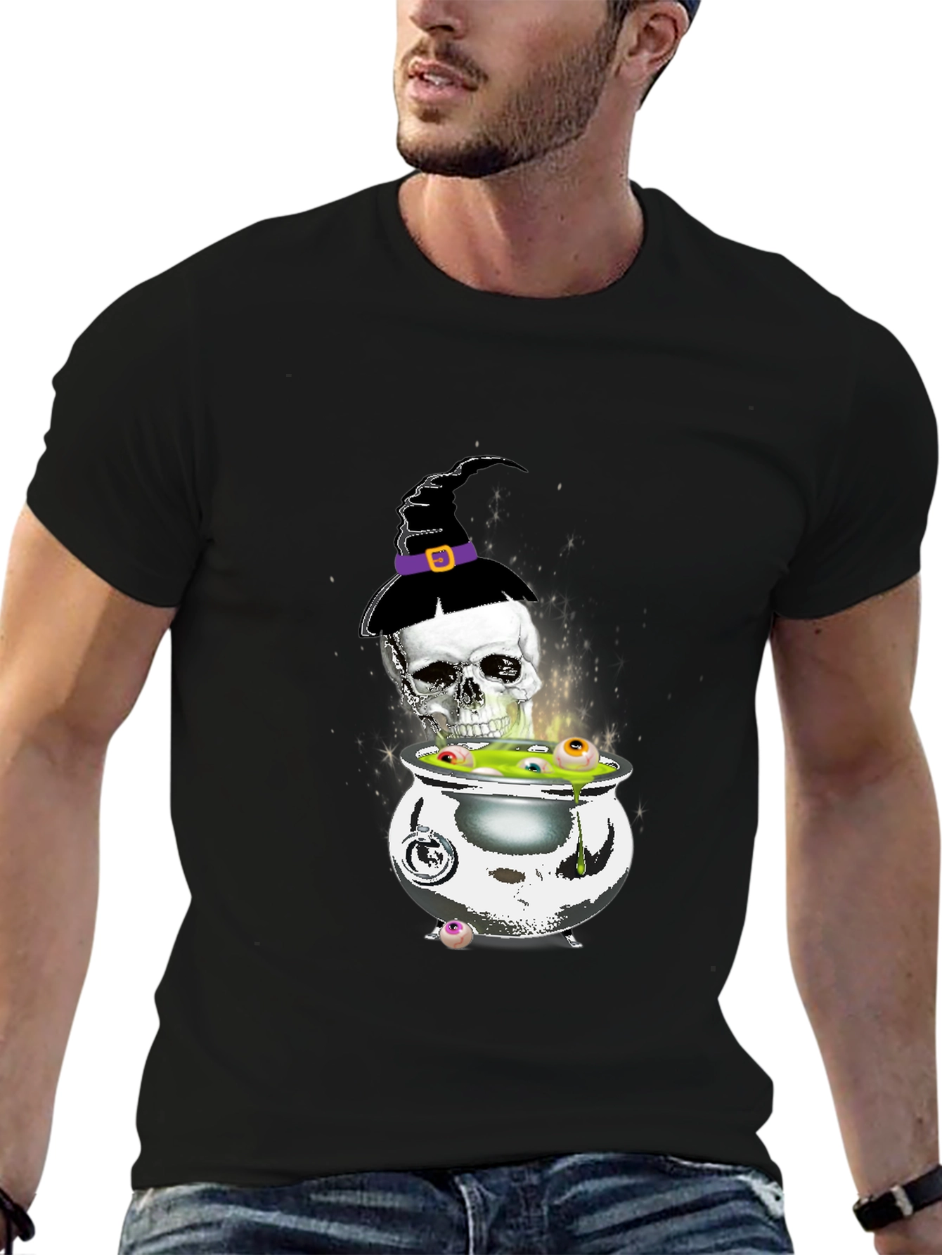 Halloween Skull Cauldron T-Shirt
