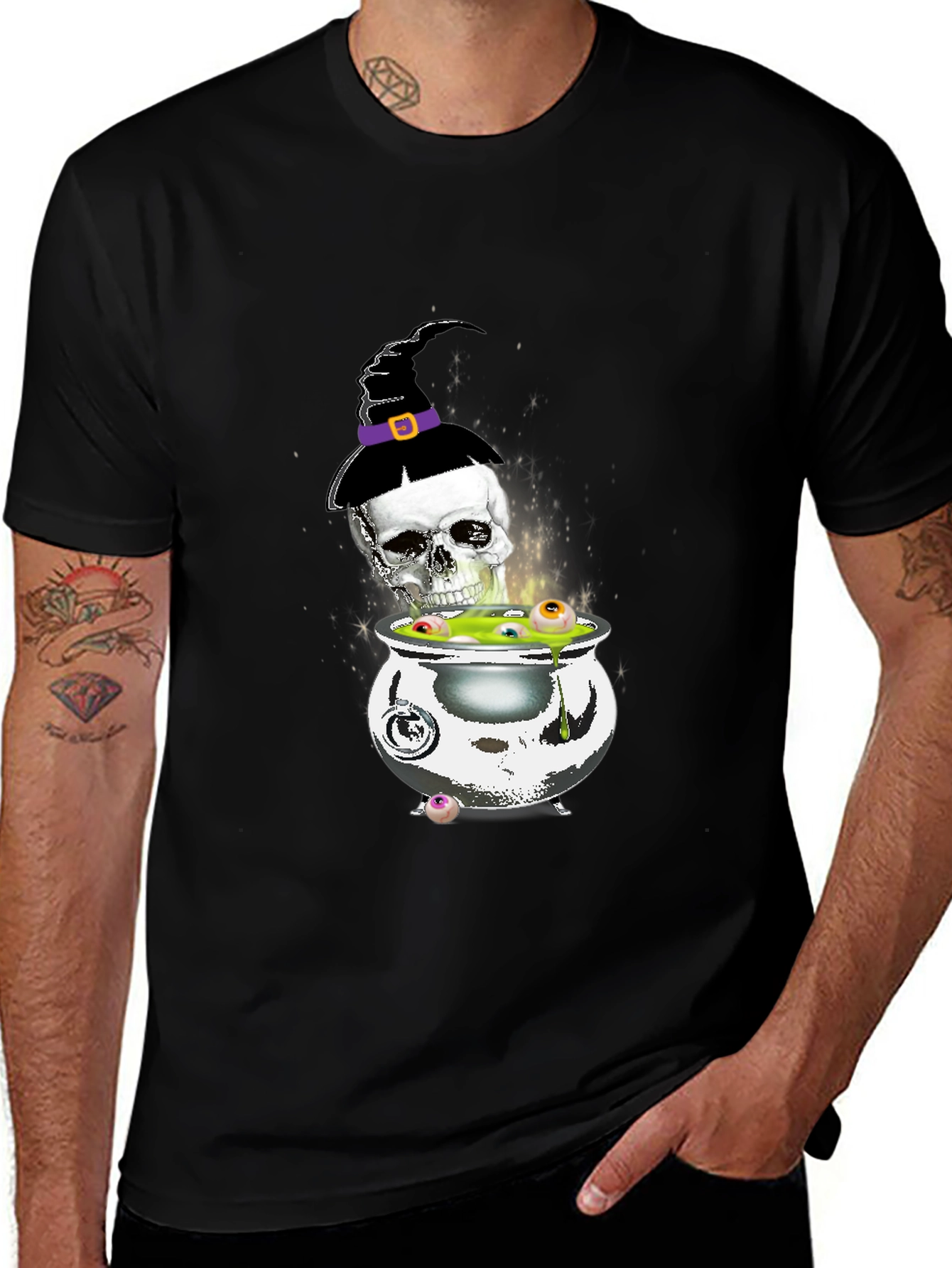 Halloween Skull Cauldron T-Shirt